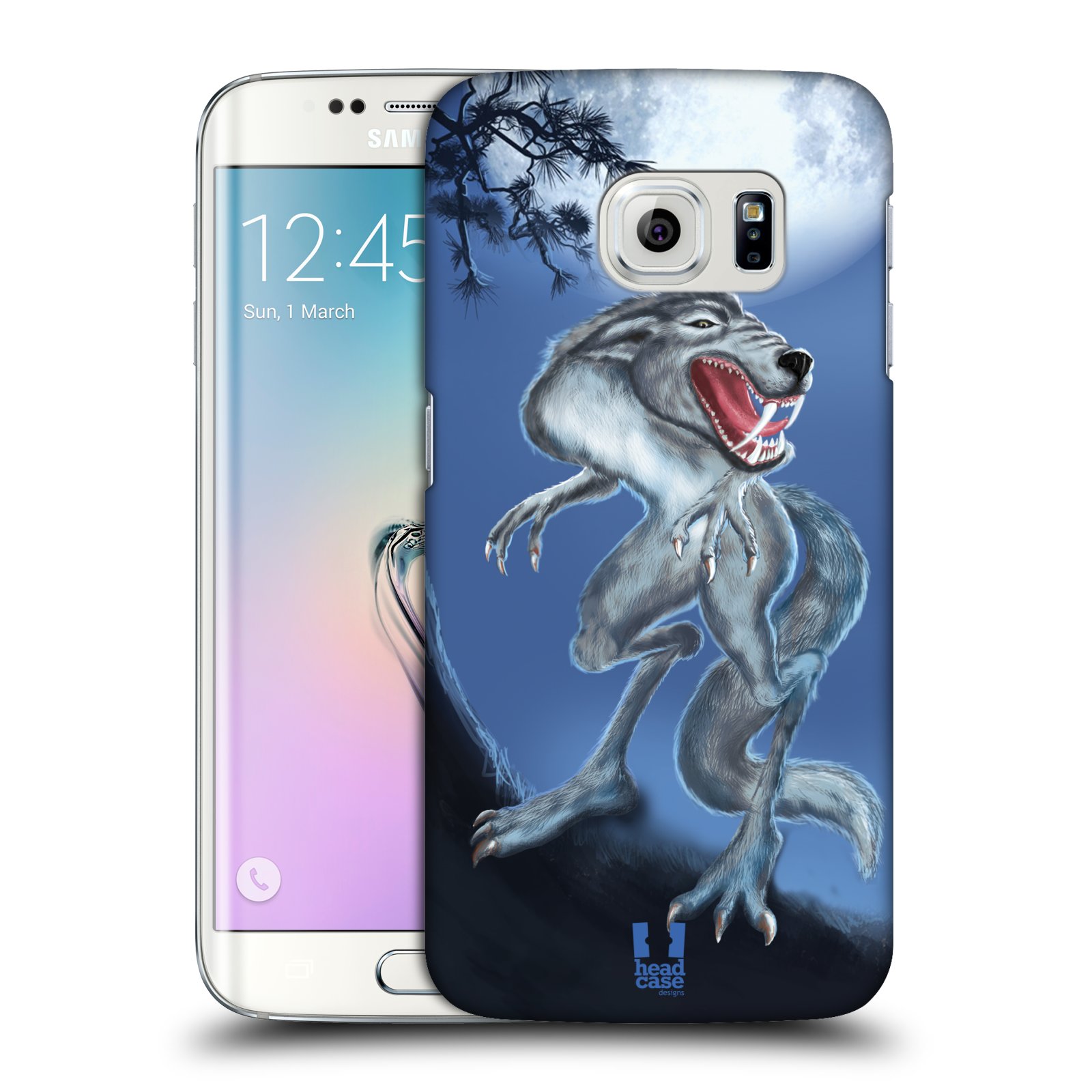 HEAD CASE plastový obal na mobil SAMSUNG Galaxy S6 EDGE (G9250, G925, G925F) vzor Pohádkové příšery hladový vlk