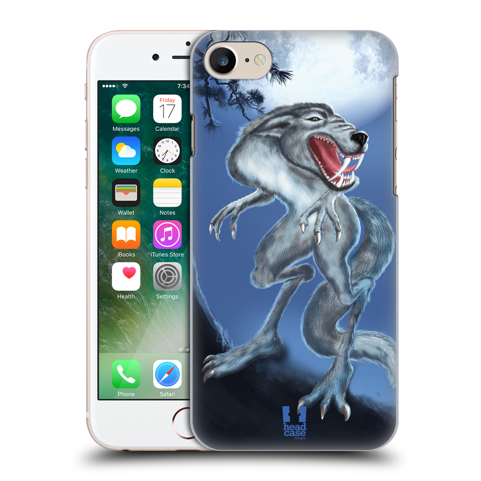 HEAD CASE plastový obal na mobil Apple Iphone 7 vzor Pohádkové příšery hladový vlk