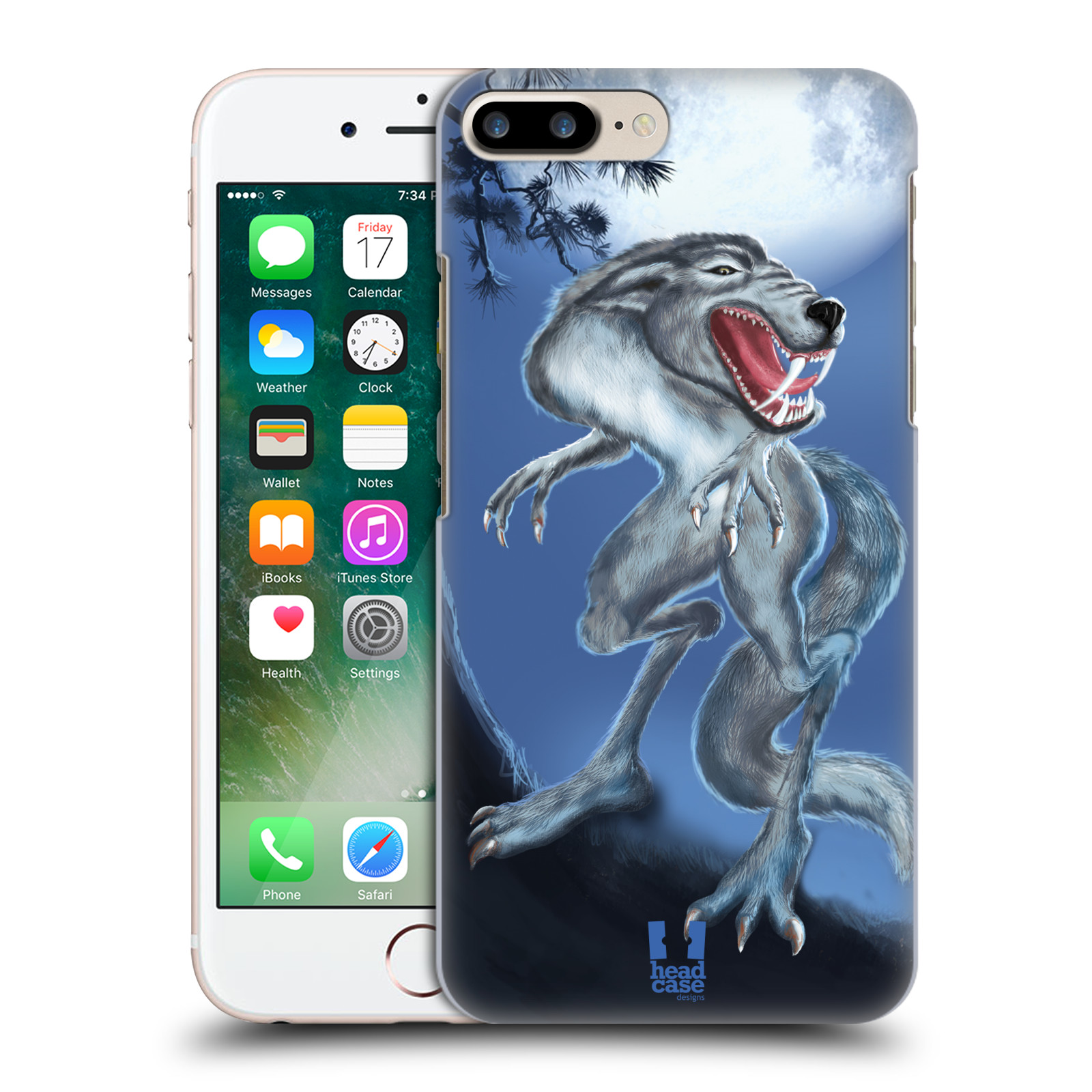 HEAD CASE plastový obal na mobil Apple Iphone 7 PLUS vzor Pohádkové příšery hladový vlk