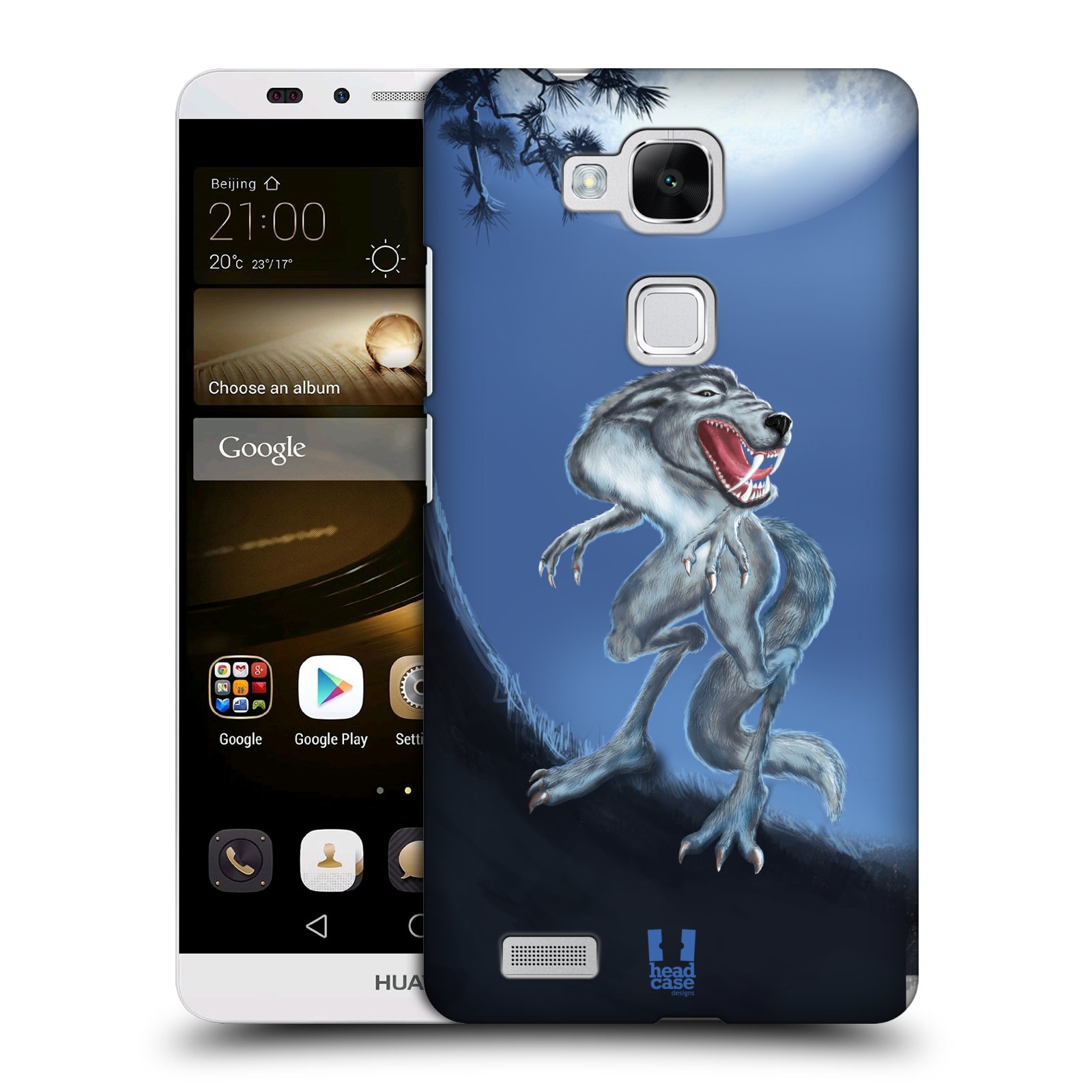 HEAD CASE plastový obal na mobil Huawei Mate 7 vzor Pohádkové příšery hladový vlk