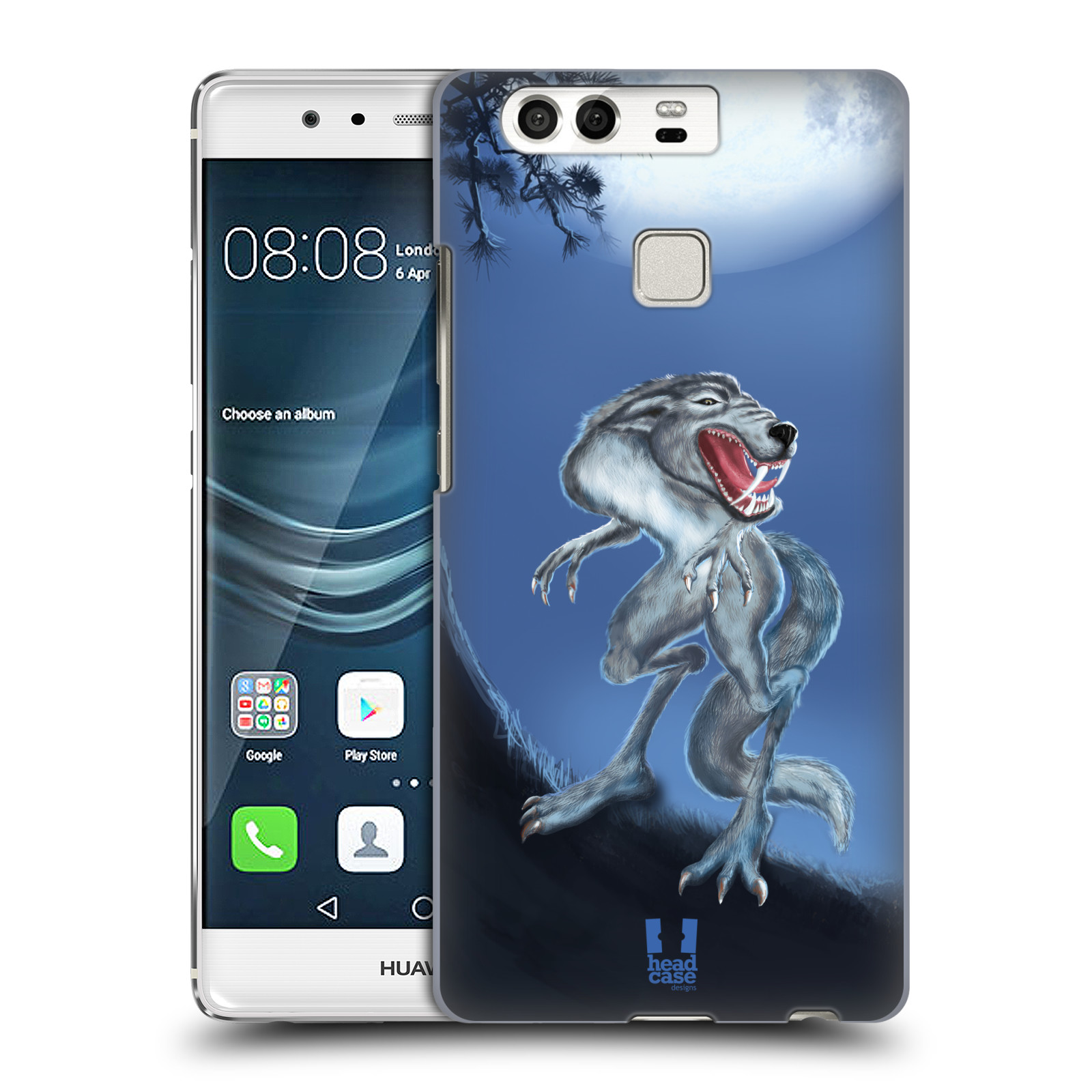 HEAD CASE plastový obal na mobil Huawei P9 / P9 DUAL SIM vzor Pohádkové příšery hladový vlk