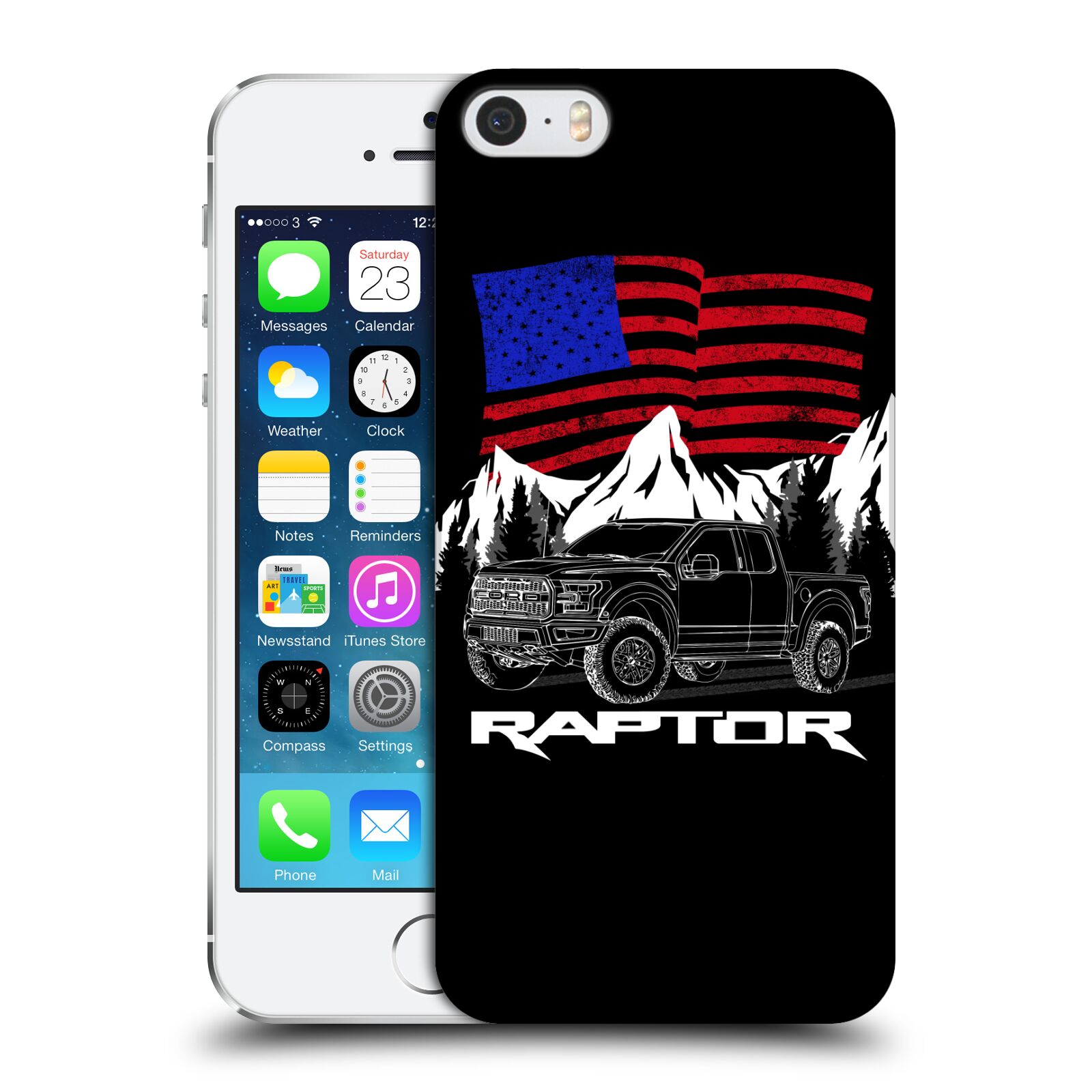Zadní obal pro mobil Apple Iphone 5/5S/SE 2015 - HEAD CASE - Pick Up - Ford Raptor