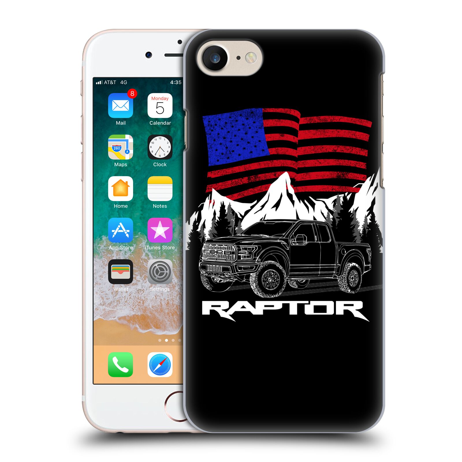 Zadní obal pro mobil Apple Iphone 7/8/SE2020 - HEAD CASE - Pick Up - Ford Raptor