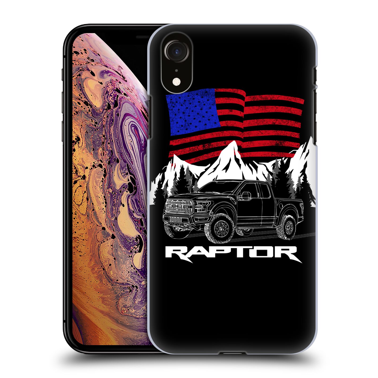 Zadní obal pro mobil Apple Iphone XR - HEAD CASE - Pick Up - Ford Raptor