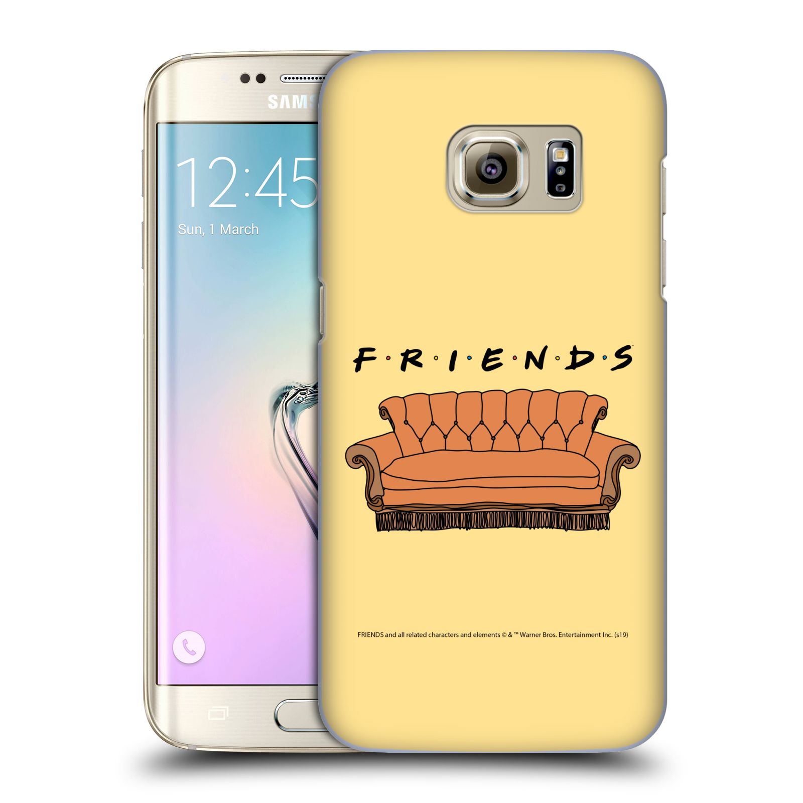 Pouzdro na mobil Samsung Galaxy S7 EDGE - HEAD CASE - Seriál Přátelé - pohovka