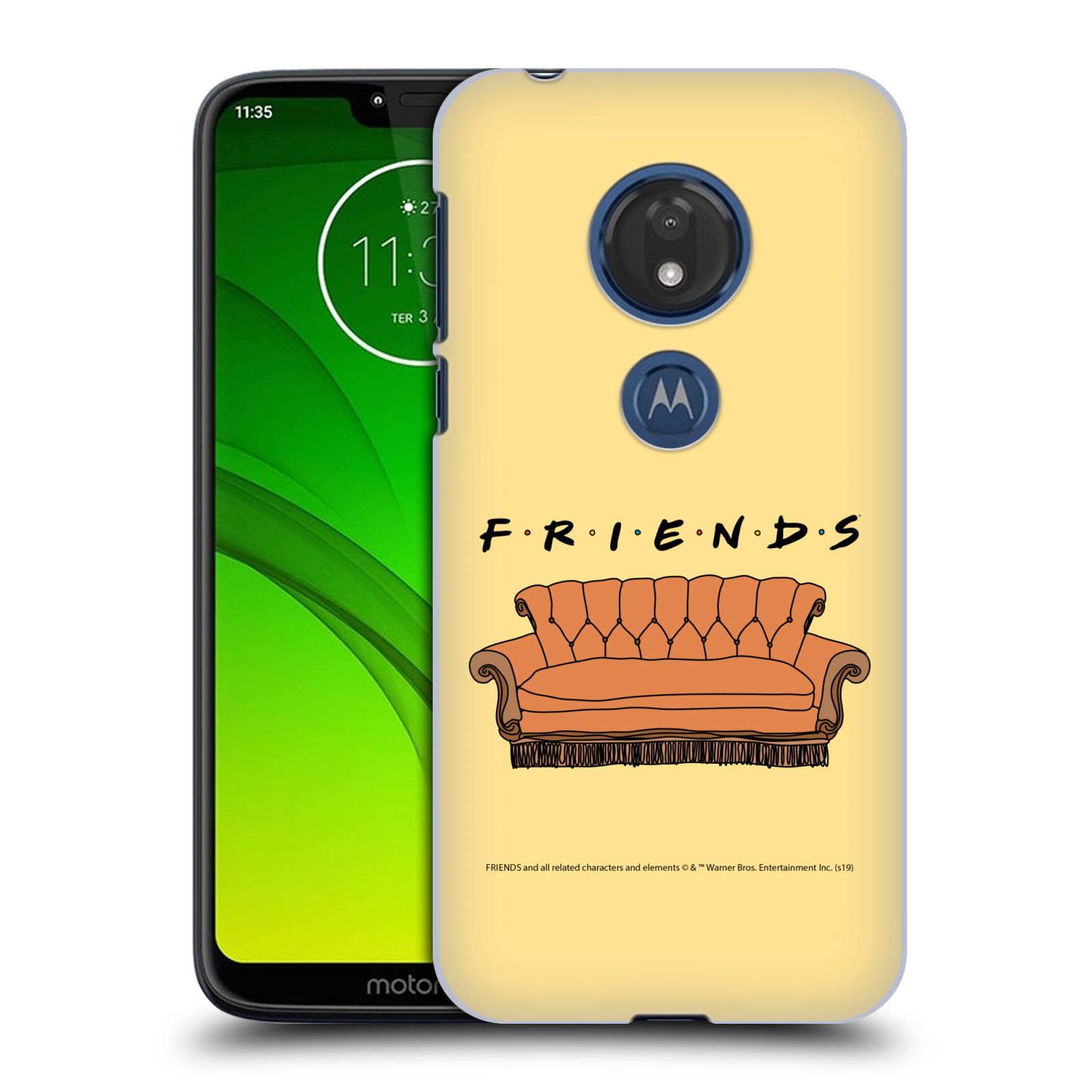 Pouzdro na mobil Motorola Moto G7 Play - HEAD CASE - Seriál Přátelé - pohovka