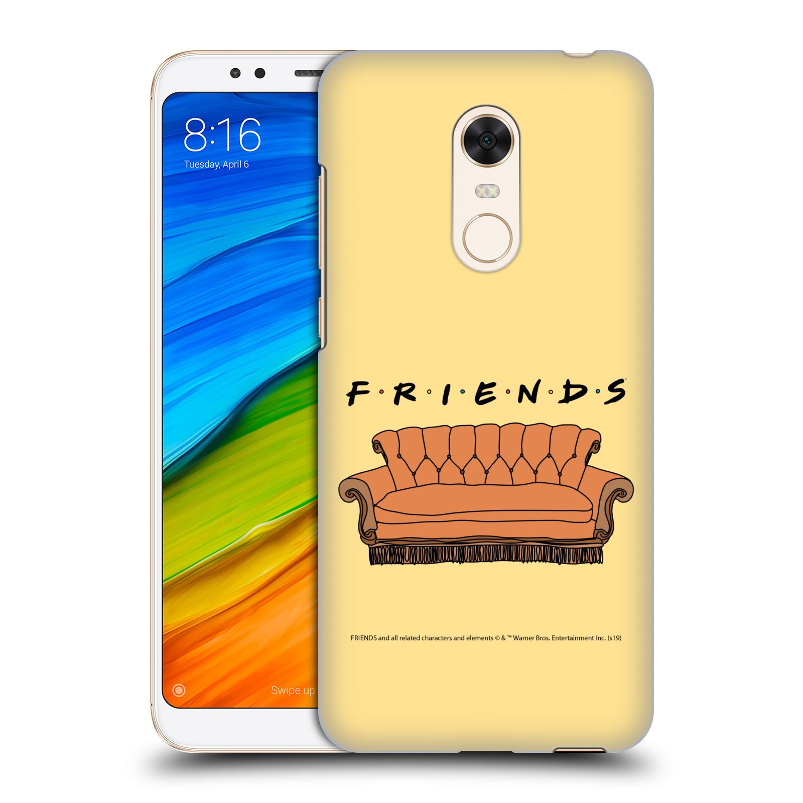 Pouzdro na mobil Xiaomi Redmi 5 PLUS (REDMI 5+) - HEAD CASE - Seriál Přátelé - pohovka