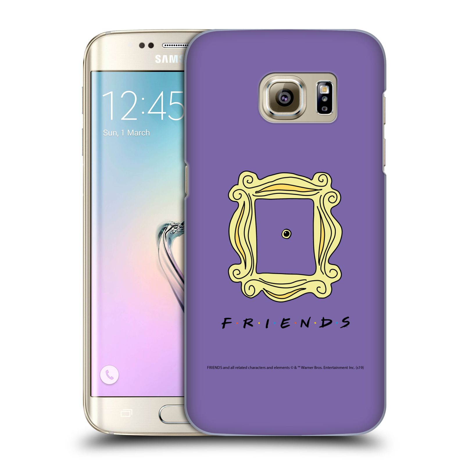 Pouzdro na mobil Samsung Galaxy S7 EDGE - HEAD CASE - Seriál Přátelé - rám obrazu kukátko