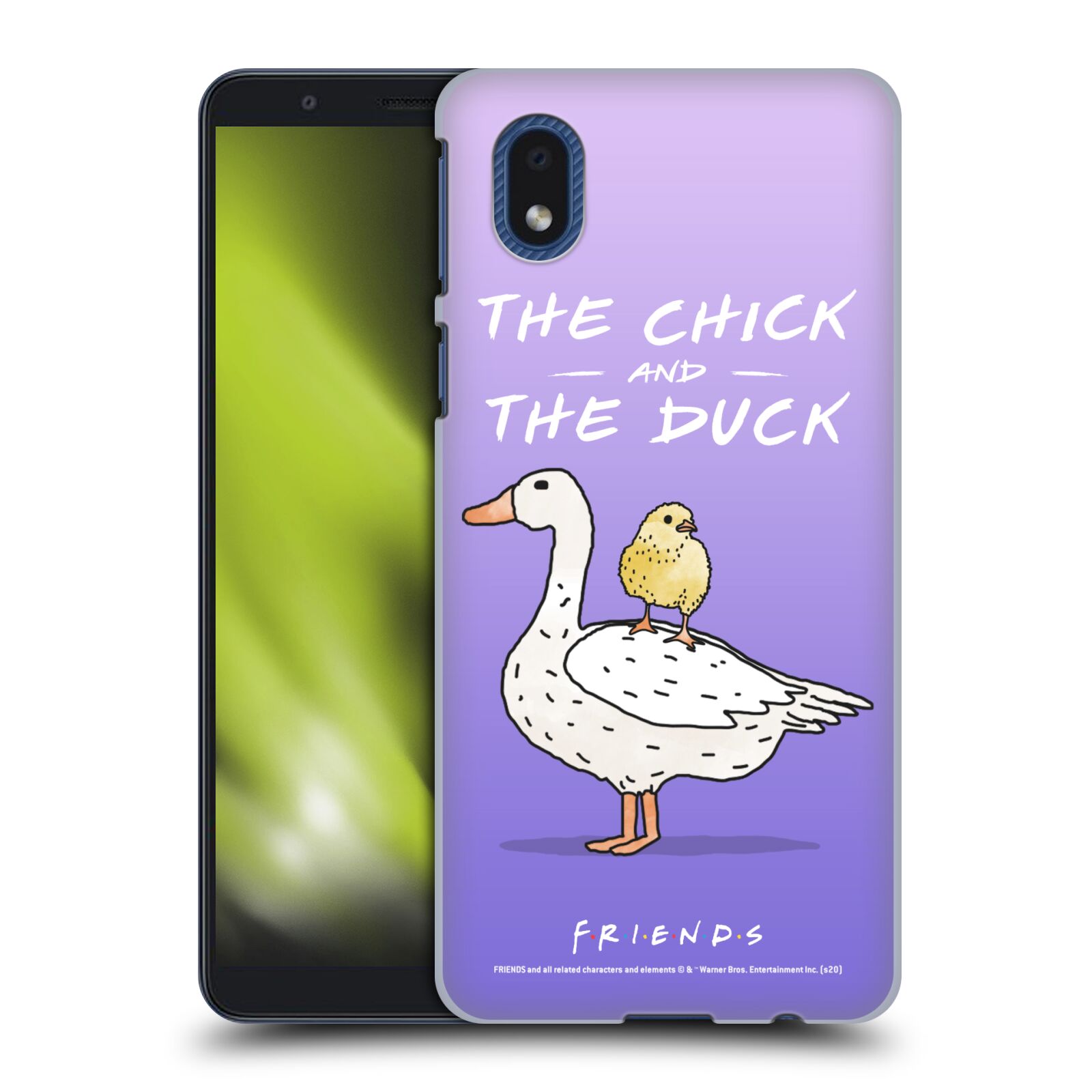 Obal na mobil Samsung Galaxy A01 CORE - HEAD CASE  - Přátelé - kuře a kachna