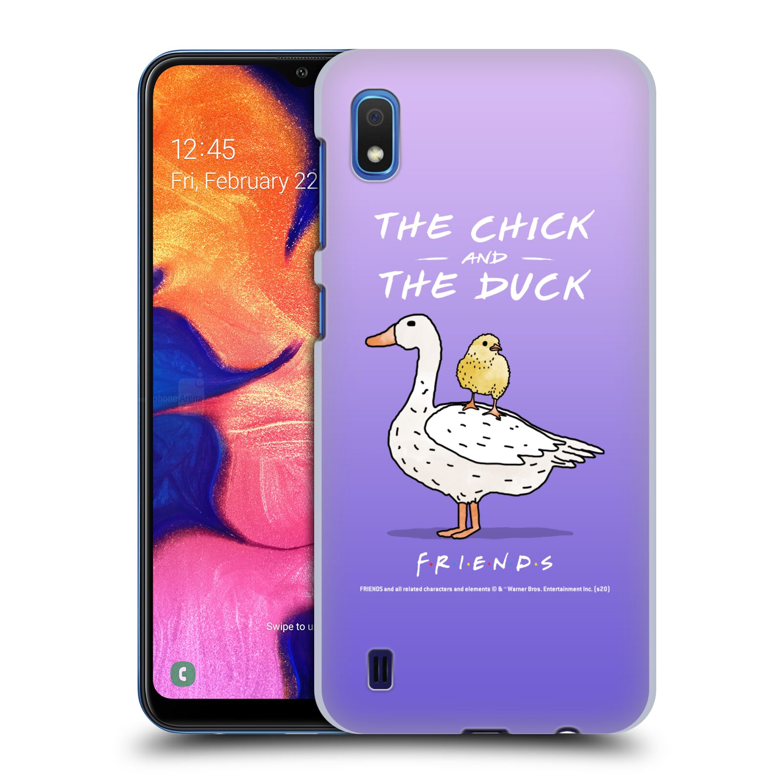 Obal na mobil Samsung Galaxy A10 - HEAD CASE - Přátelé - kuře a kachna