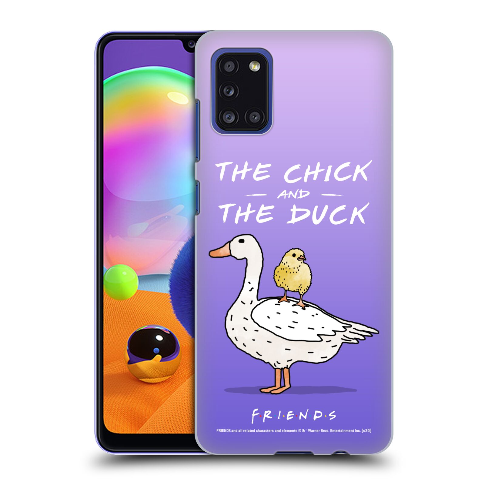 Obal na mobil Samsung Galaxy A31 - HEAD CASE  - Přátelé - kuře a kachna
