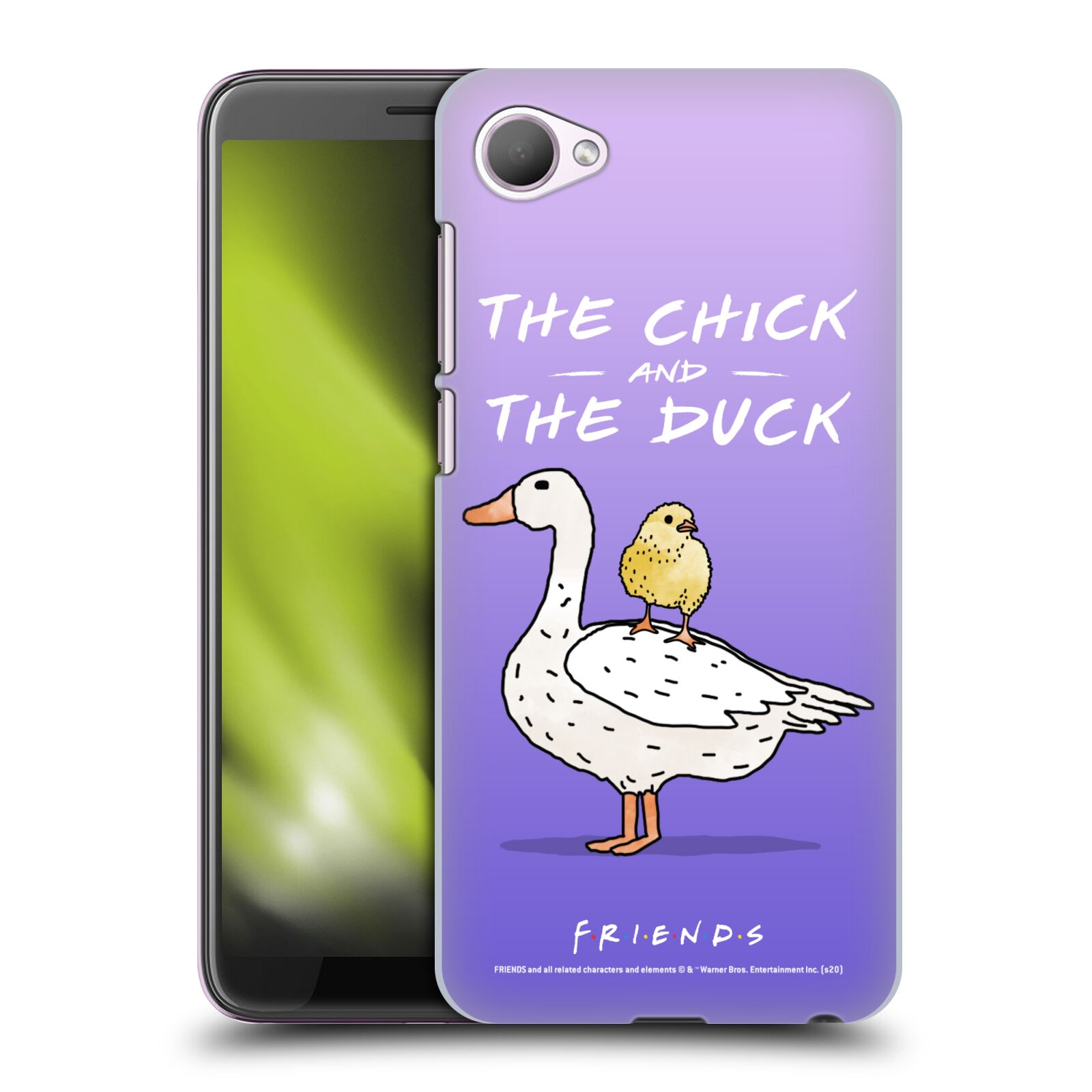 Obal na mobil HTC Desire 12 / Desire 12 DUAL SIM - HEAD CASE  - Přátelé - kuře a kachna