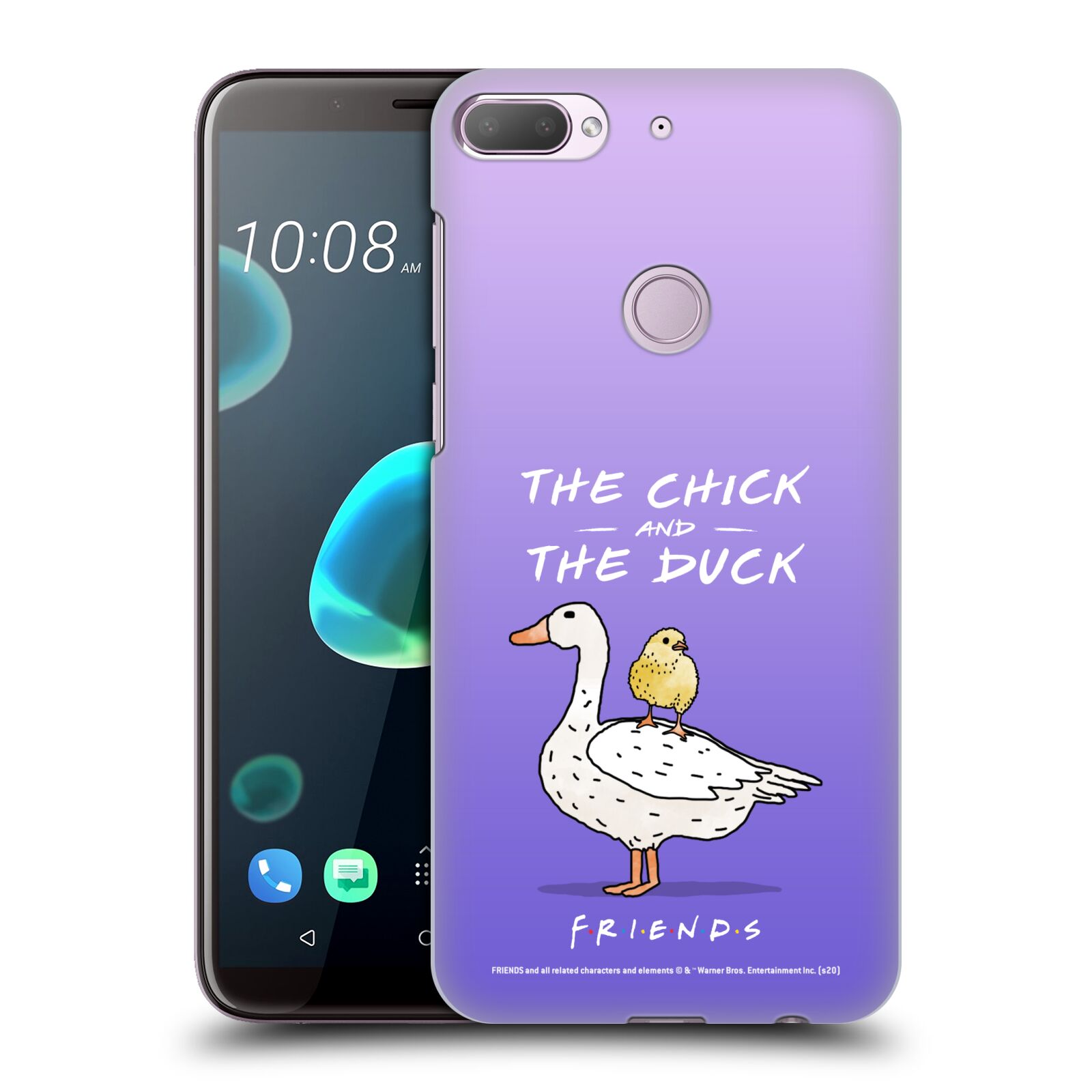 Obal na mobil HTC Desire 12+ / Desire 12+ DUAL SIM - HEAD CASE  - Přátelé - kuře a kachna
