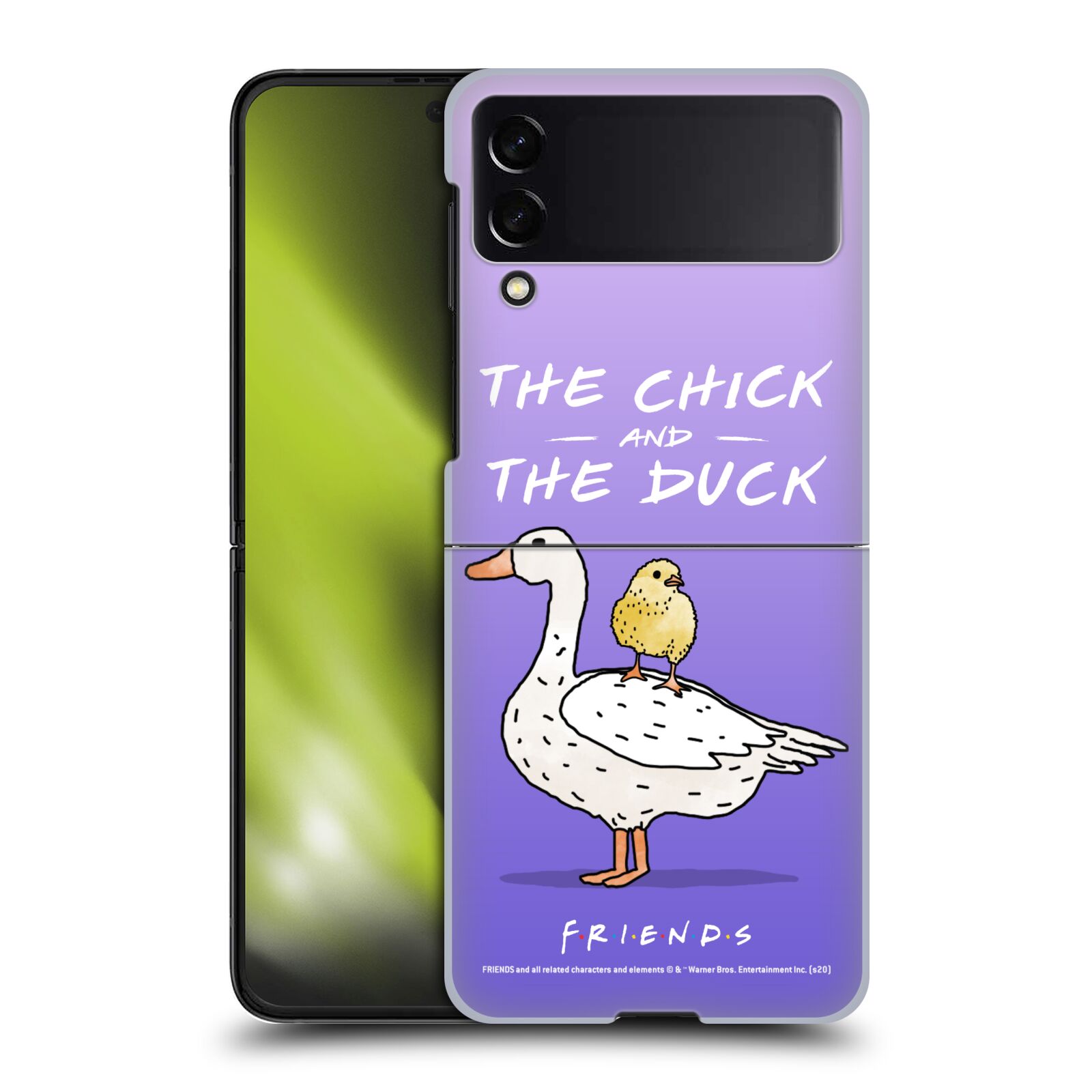 Obal na mobil Samsung Galaxy Z Flip 4 - HEAD CASE  - Přátelé - kuře a kachna