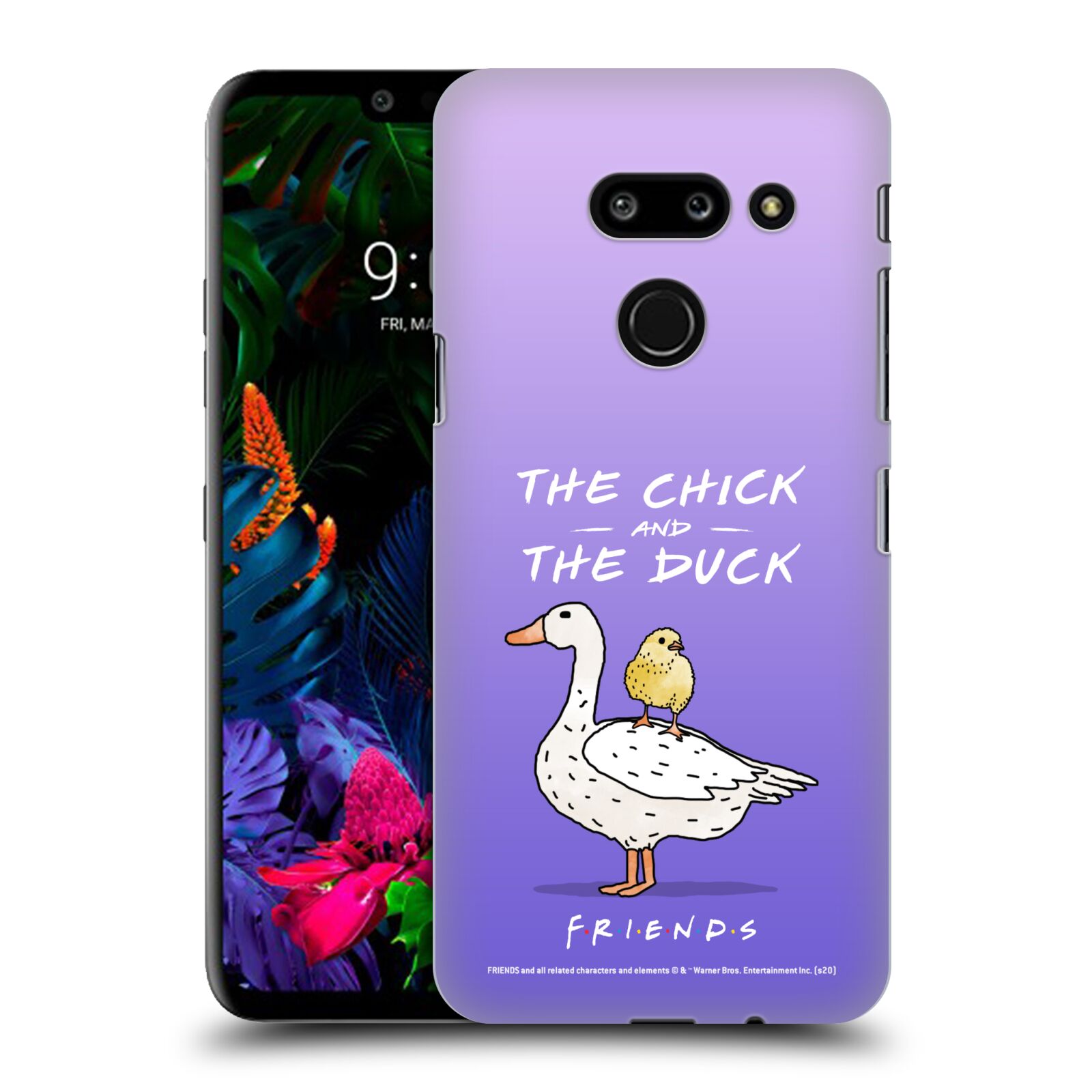 Obal na mobil LG G8 ThinQ - HEAD CASE  - Přátelé - kuře a kachna