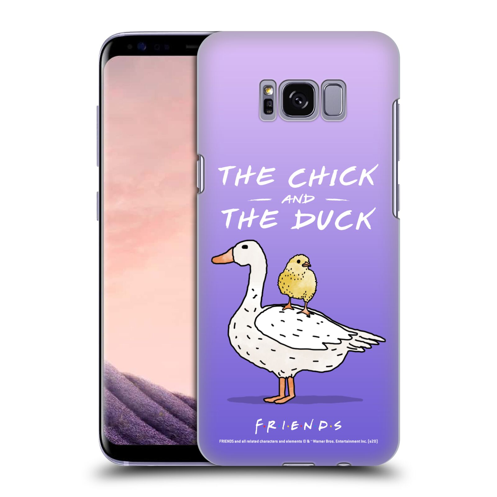 Obal na mobil Samsung Galaxy S8 - HEAD CASE  - Přátelé - kuře a kachna