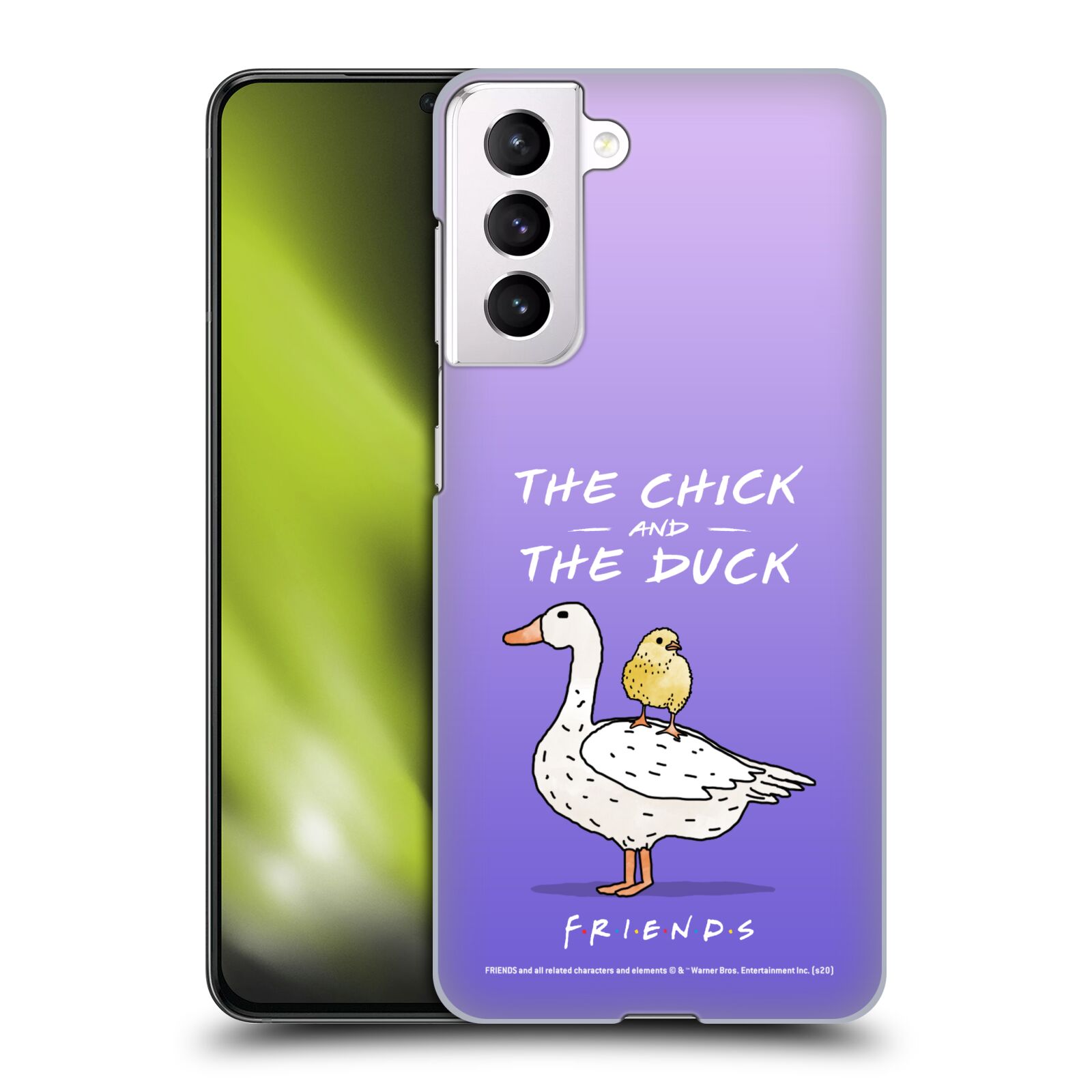Obal na mobil Samsung Galaxy S21 5G - HEAD CASE  - Přátelé - kuře a kachna