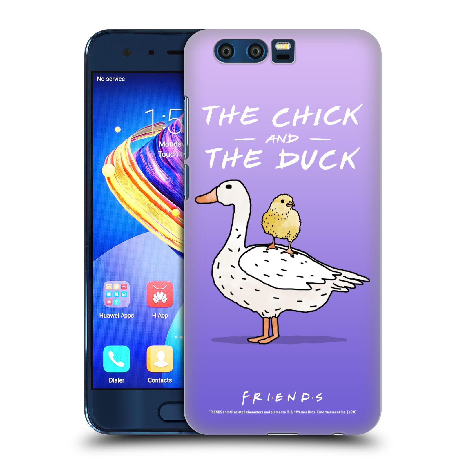 Obal na mobil HONOR 9 - HEAD CASE  - Přátelé - kuře a kachna