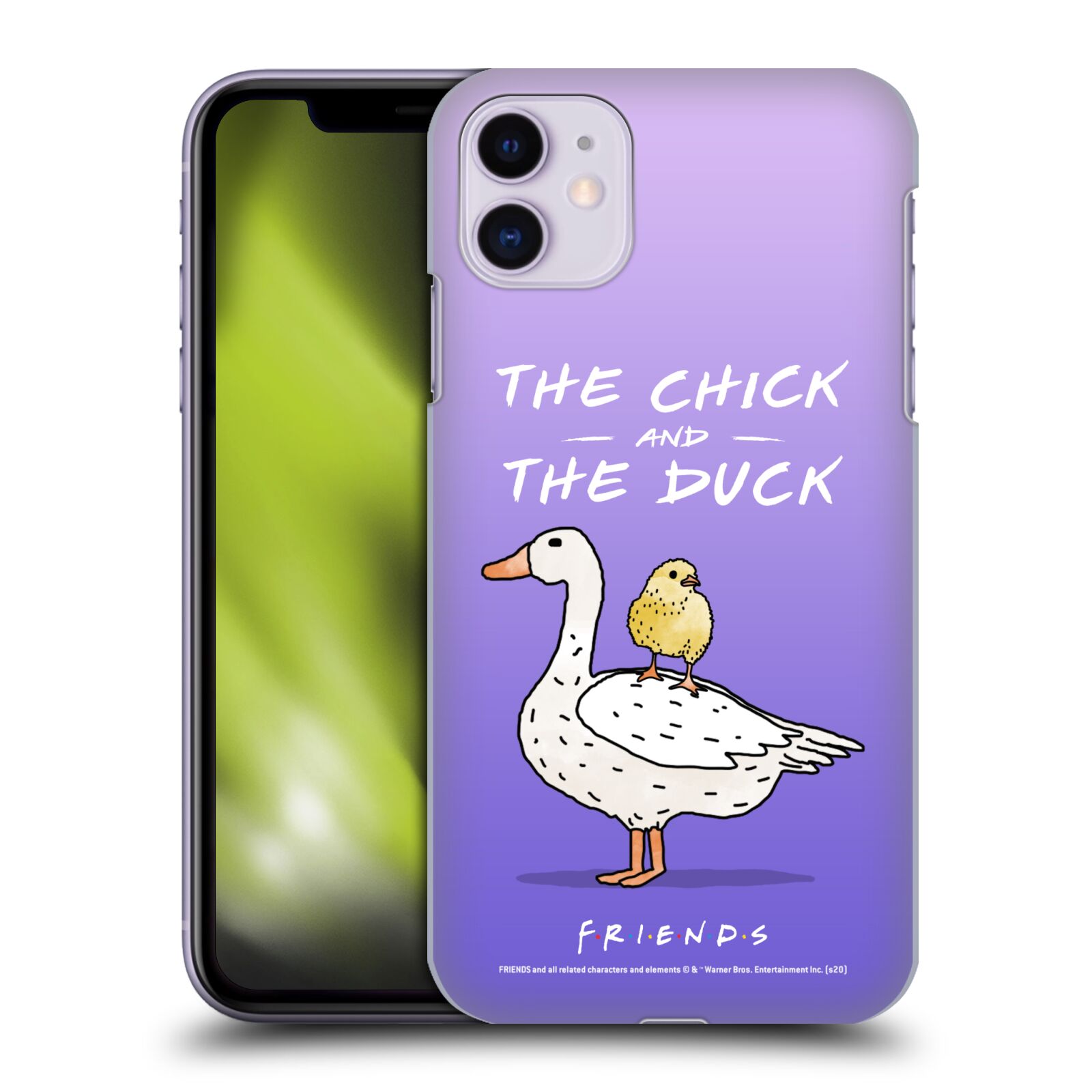 Obal na mobil Apple Iphone 11 - HEAD CASE  - Přátelé - kuře a kachna
