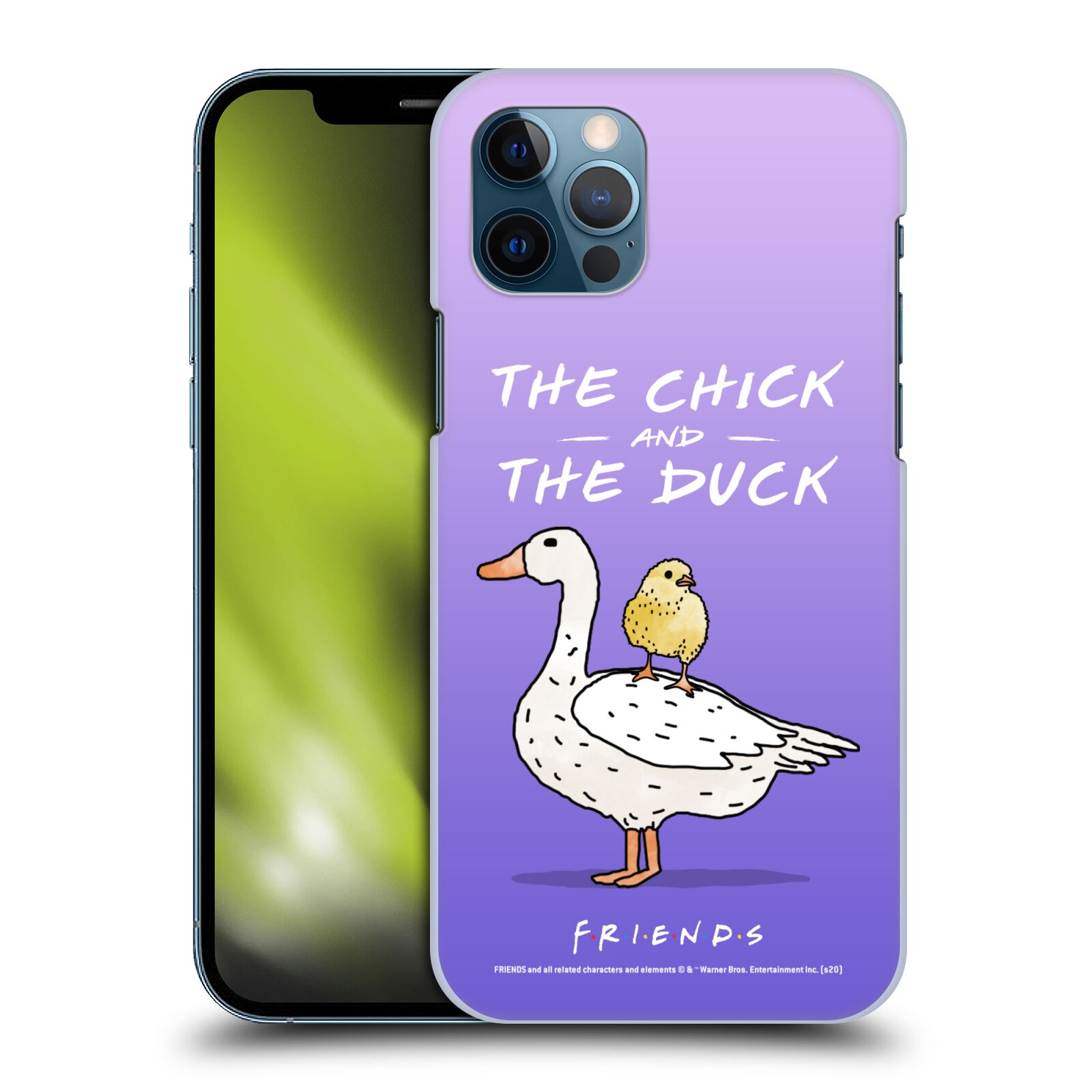 Obal na mobil Apple Iphone 12 / 12 PRO - HEAD CASE  - Přátelé - kuře a kachna