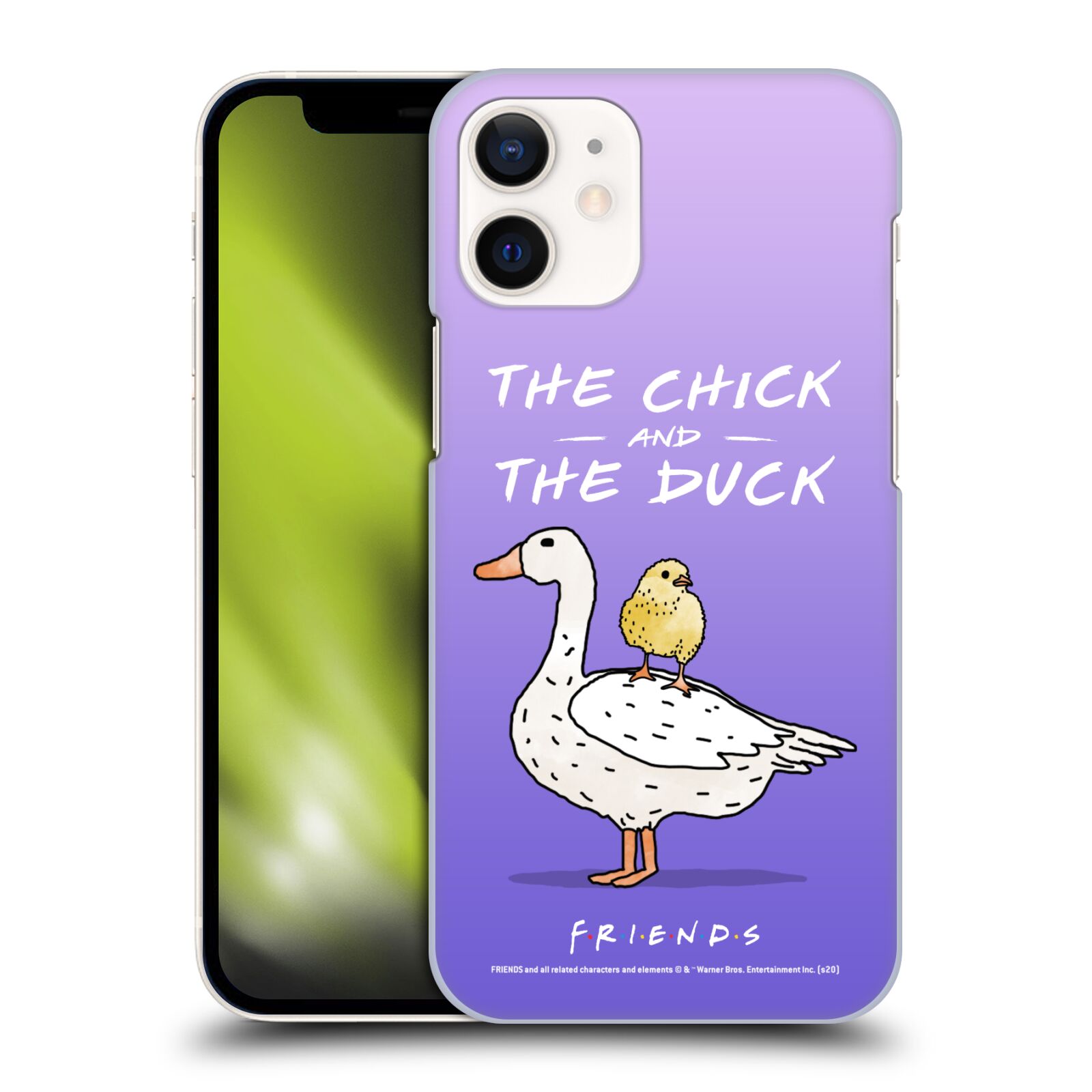 Obal na mobil Apple Iphone 12 MINI - HEAD CASE  - Přátelé - kuře a kachna