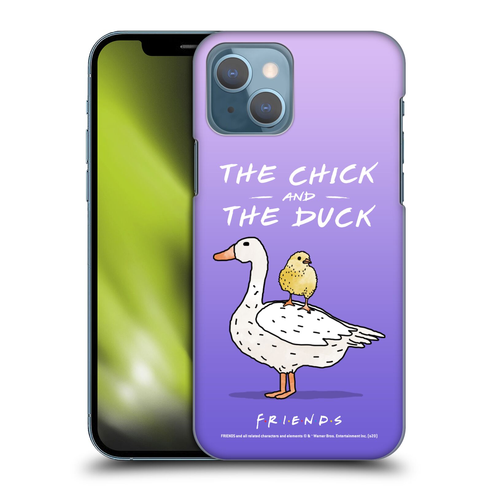 Obal na mobil Apple Iphone 13 - HEAD CASE  - Přátelé - kuře a kachna
