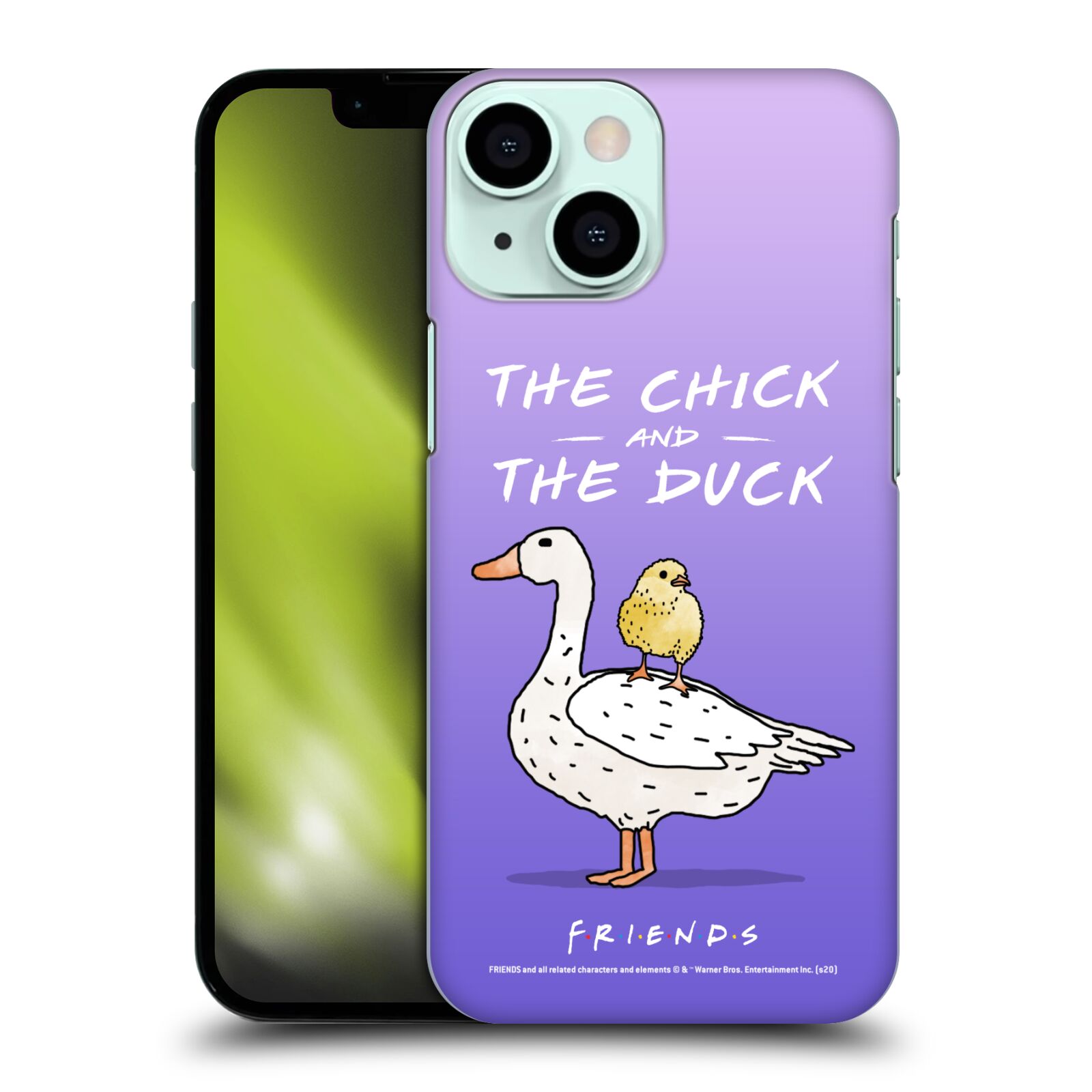 Obal na mobil Apple Iphone 13 MINI - HEAD CASE  - Přátelé - kuře a kachna