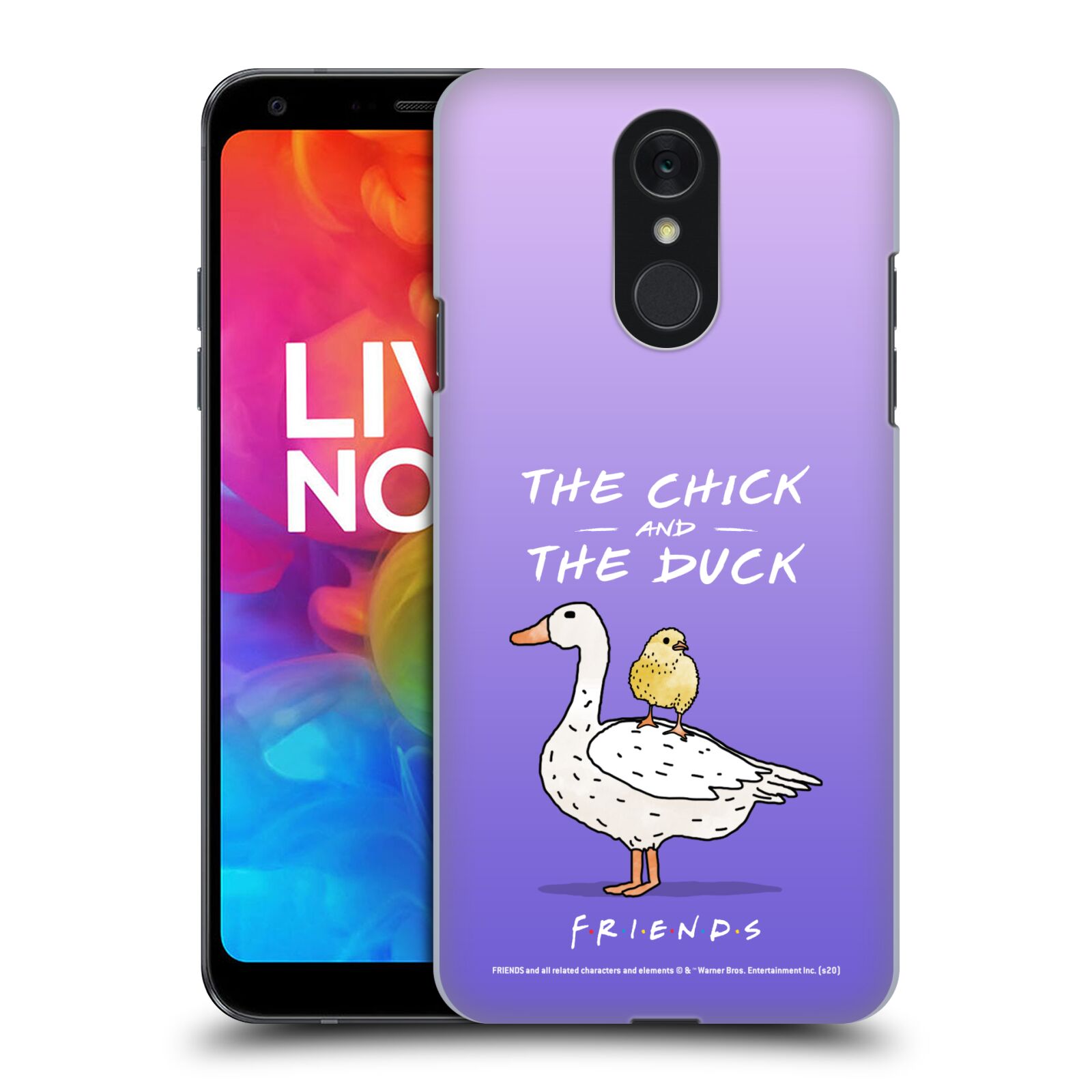 Obal na mobil LG Q7 - HEAD CASE  - Přátelé - kuře a kachna