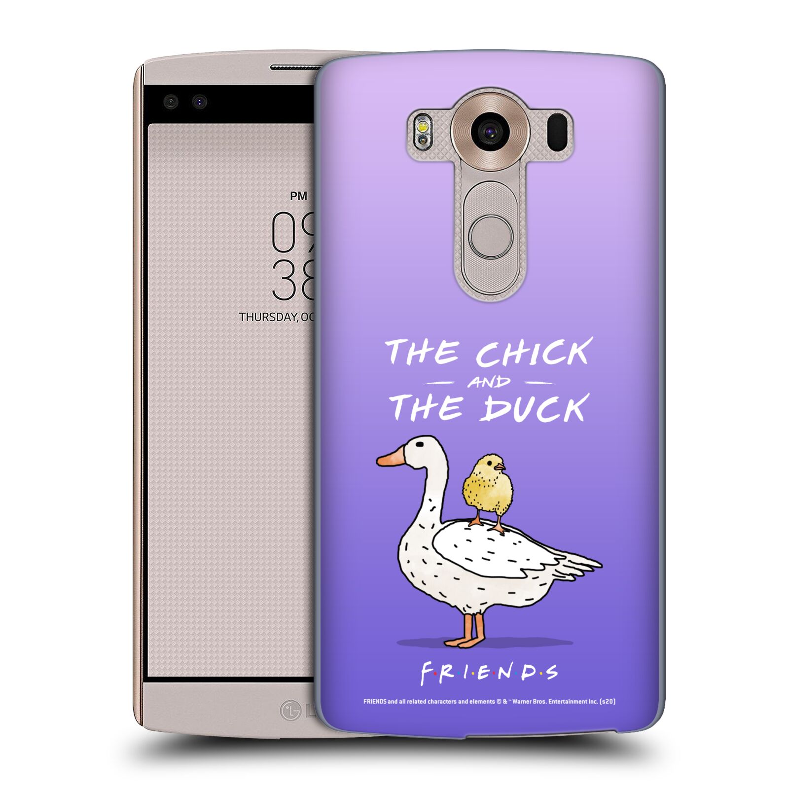 Obal na mobil LG V10 - HEAD CASE  - Přátelé - kuře a kachna