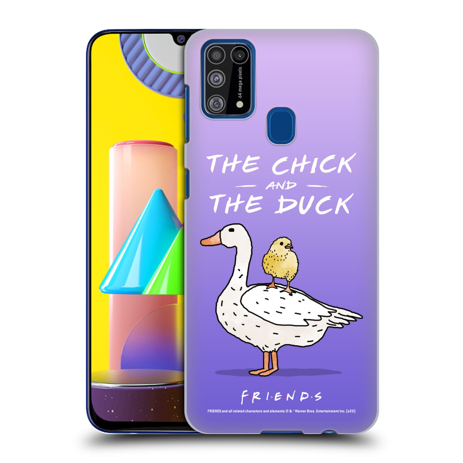 Obal na mobil Samsung Galaxy M31 - HEAD CASE  - Přátelé - kuře a kachna