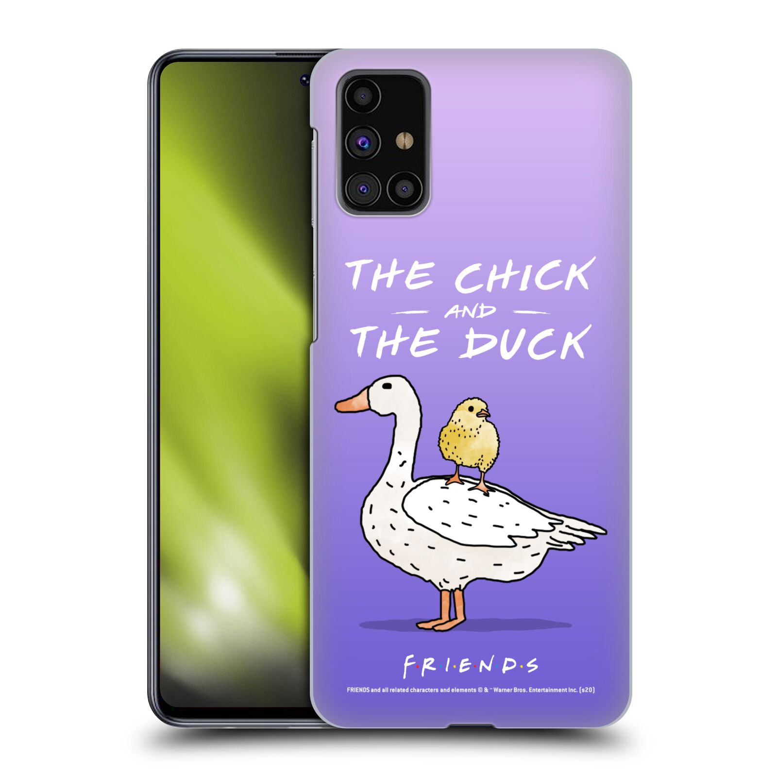 Obal na mobil Samsung Galaxy M31s - HEAD CASE  - Přátelé - kuře a kachna