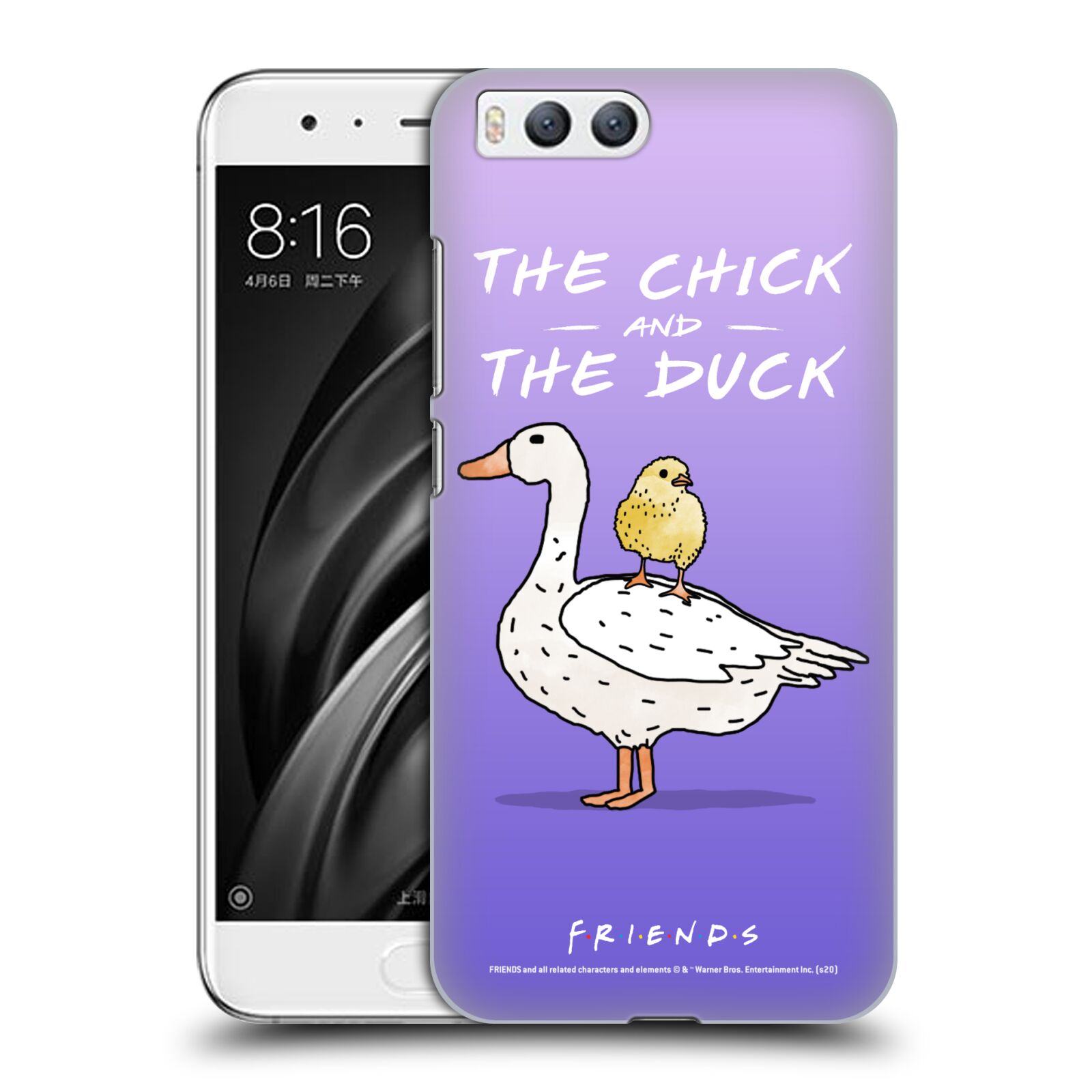 Obal na mobil Xiaomi MI6 - HEAD CASE  - Přátelé - kuře a kachna