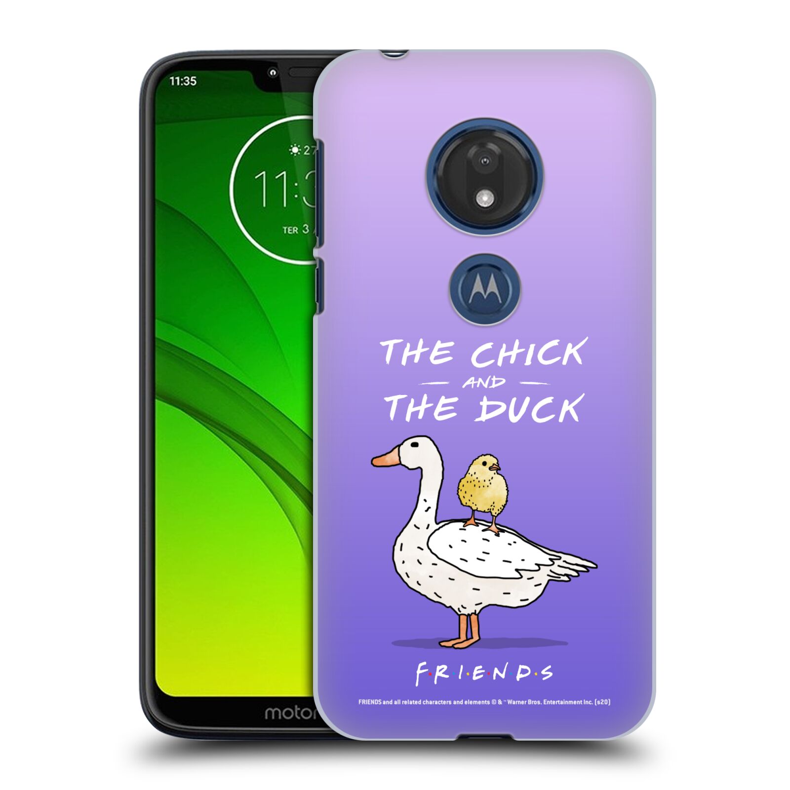 Obal na mobil Motorola Moto G7 Play - HEAD CASE  - Přátelé - kuře a kachna