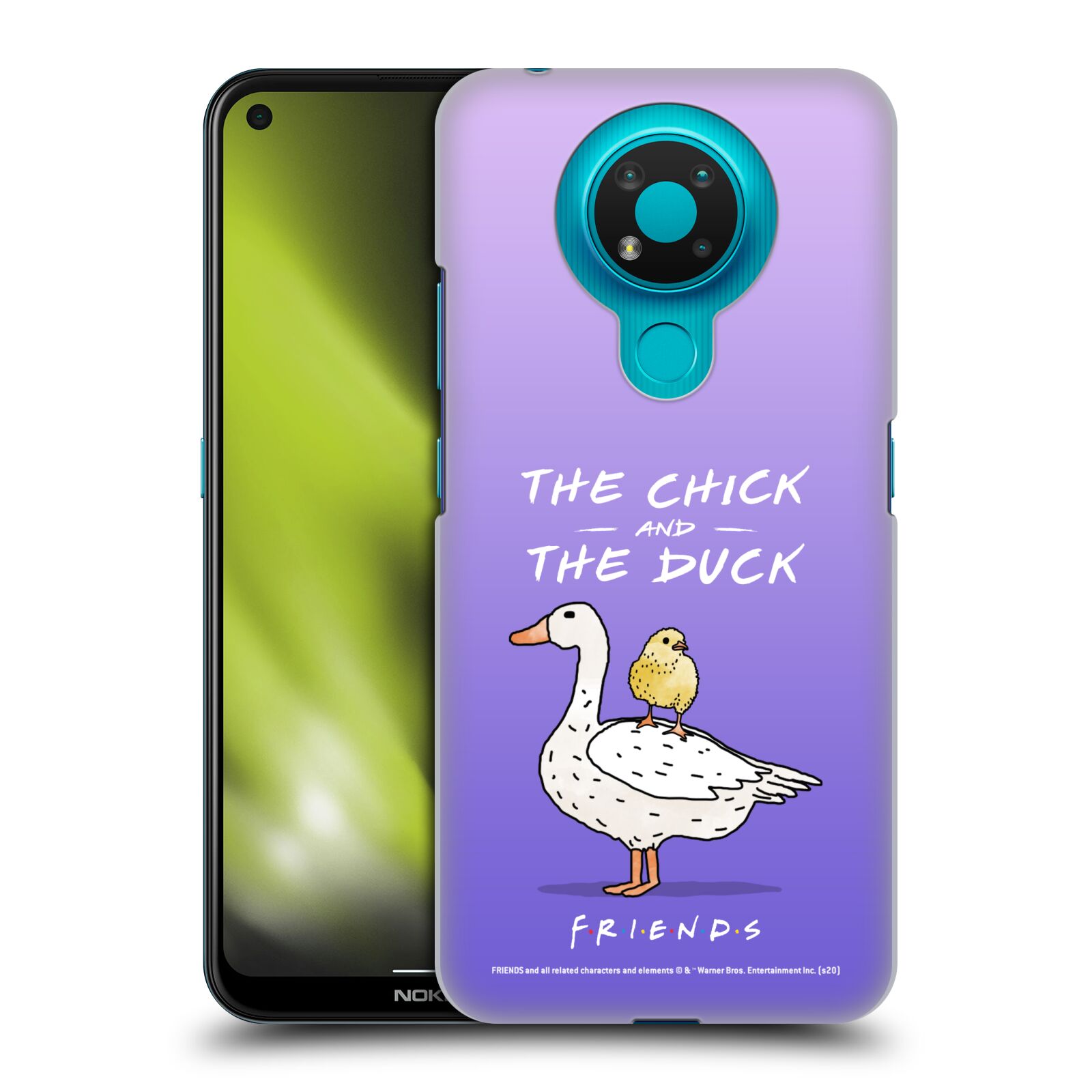 Obal na mobil Nokia 3.4 - HEAD CASE  - Přátelé - kuře a kachna