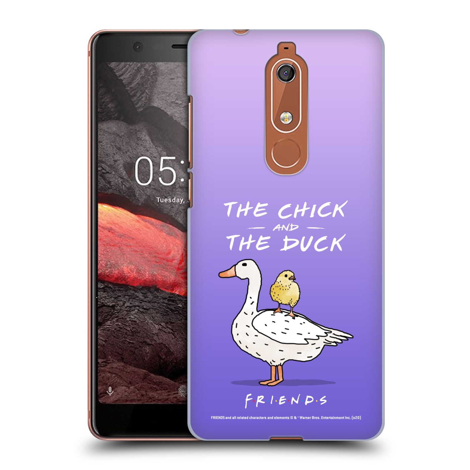 Obal na mobil Nokia 5.1 - HEAD CASE  - Přátelé - kuře a kachna