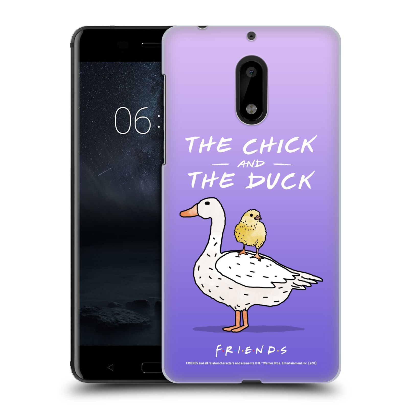 Obal na mobil Nokia 6 - HEAD CASE  - Přátelé - kuře a kachna