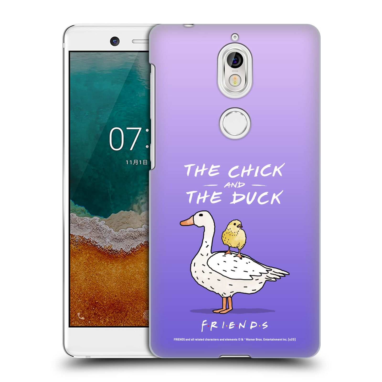 Obal na mobil Nokia 7 - HEAD CASE  - Přátelé - kuře a kachna