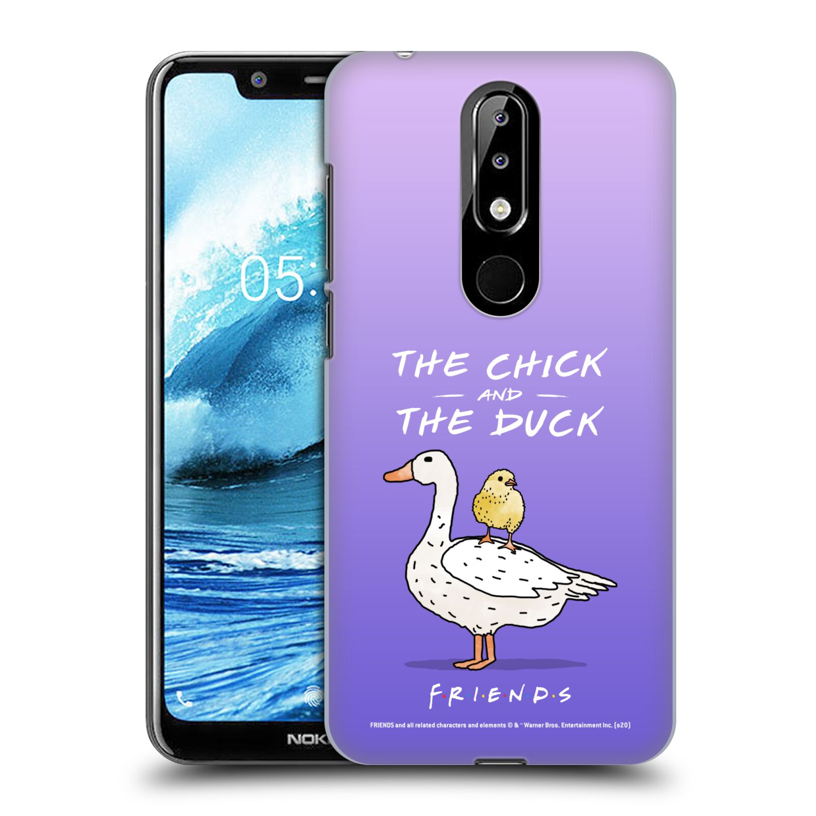 Obal na mobil Nokia 5.1 PLUS - HEAD CASE  - Přátelé - kuře a kachna