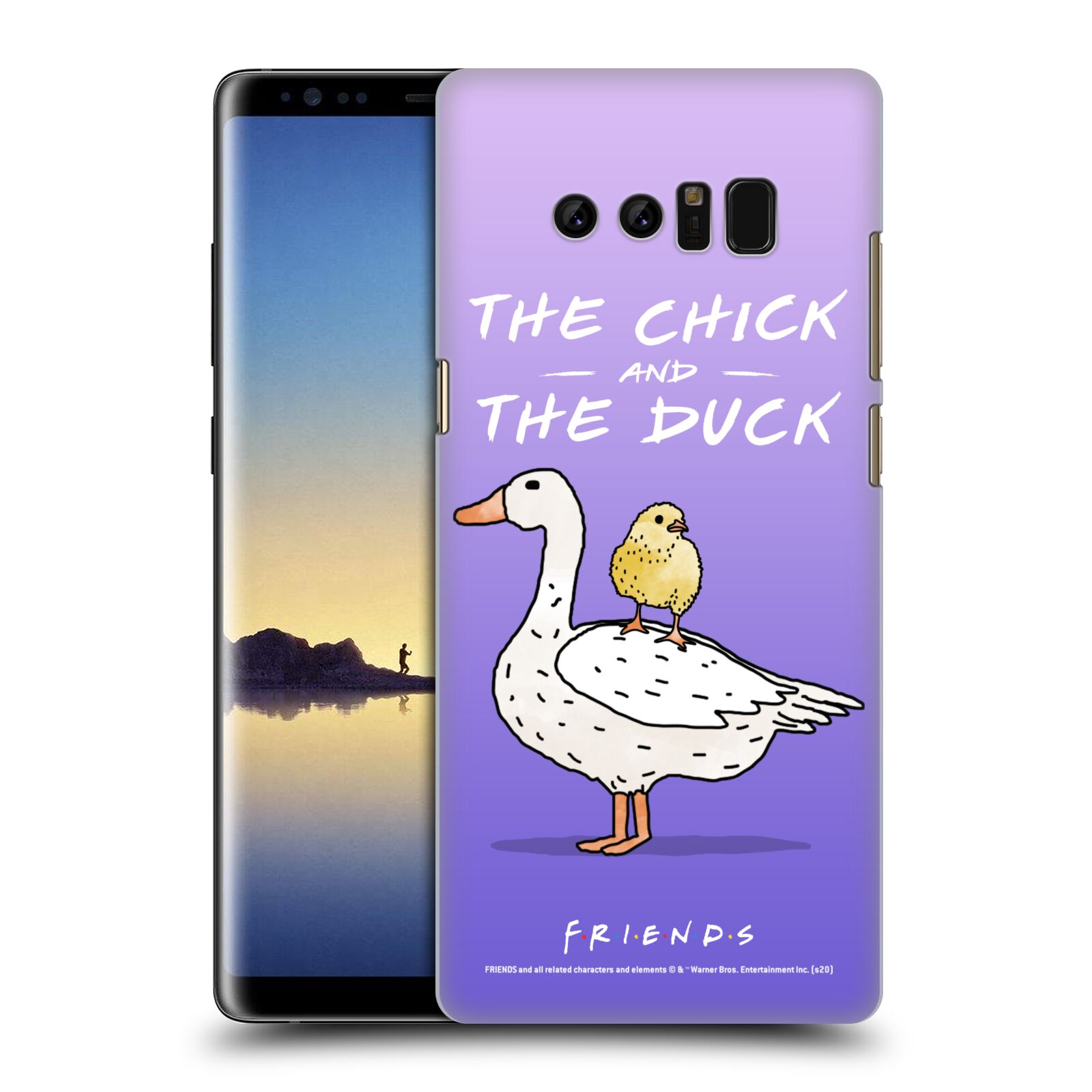 Obal na mobil Samsung Galaxy Note 8 - HEAD CASE  - Přátelé - kuře a kachna