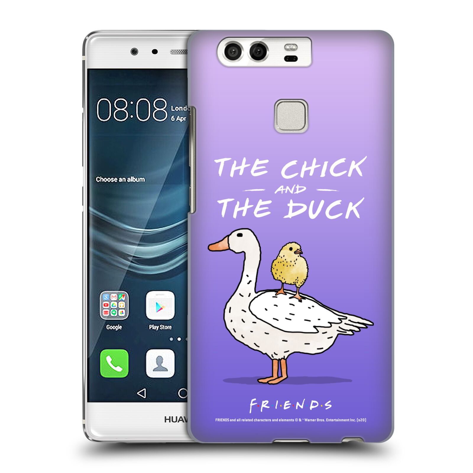 Obal na mobil Huawei P9 / P9 DUAL SIM - HEAD CASE  - Přátelé - kuře a kachna