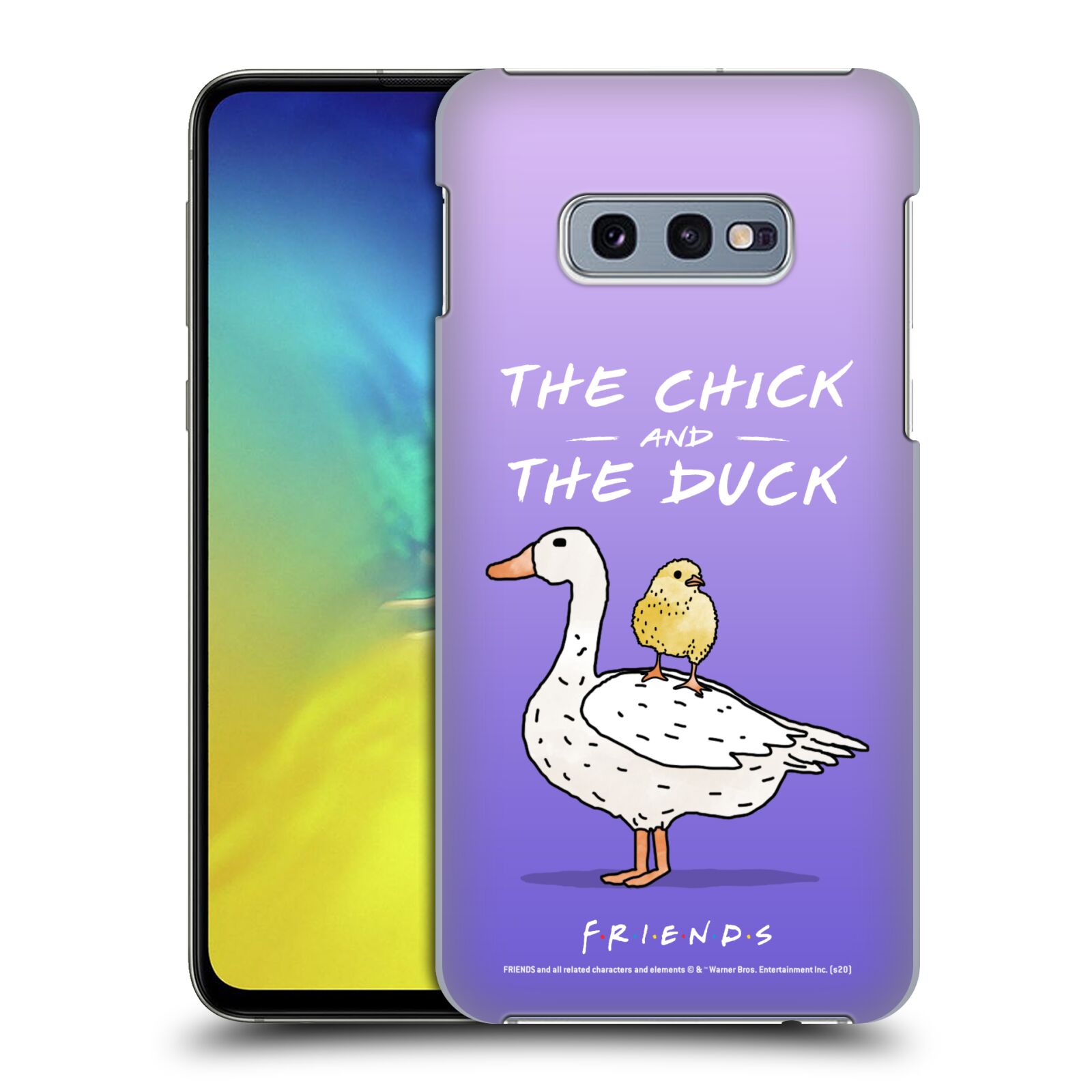 Obal na mobil Samsung Galaxy S10e - HEAD CASE  - Přátelé - kuře a kachna