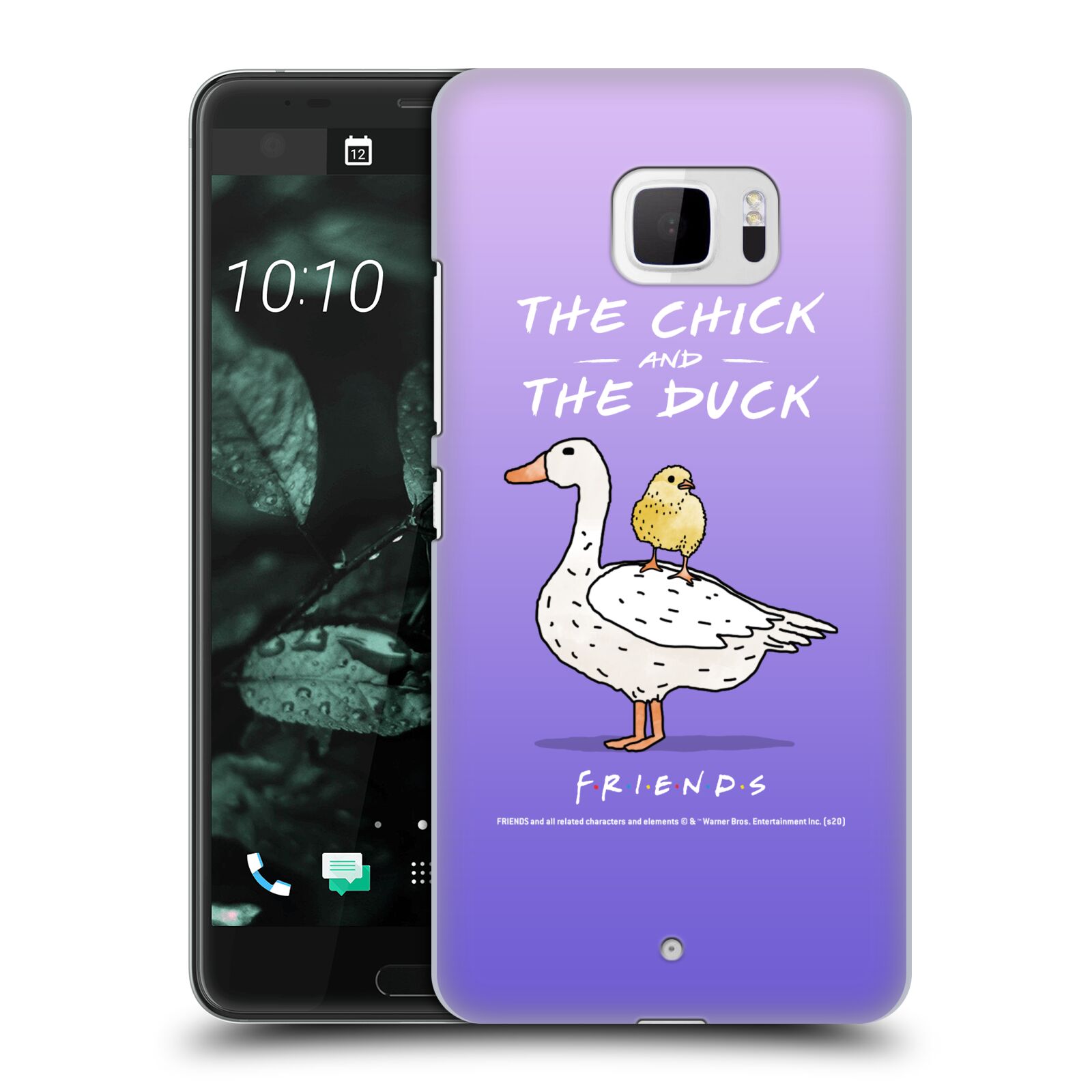 Obal na mobil HTC U Ultra - HEAD CASE  - Přátelé - kuře a kachna