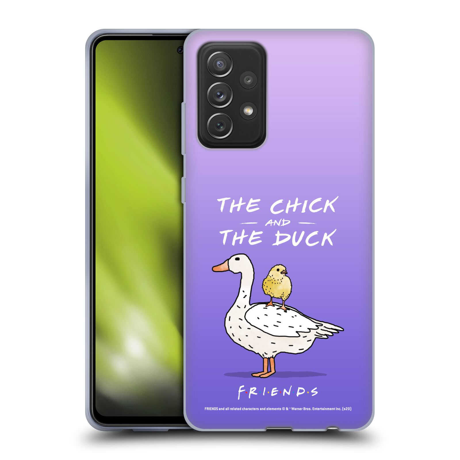 Obal na mobil Samsung Galaxy A72 / A72 5G - HEAD CASE  - Přátelé - kuře a kachna