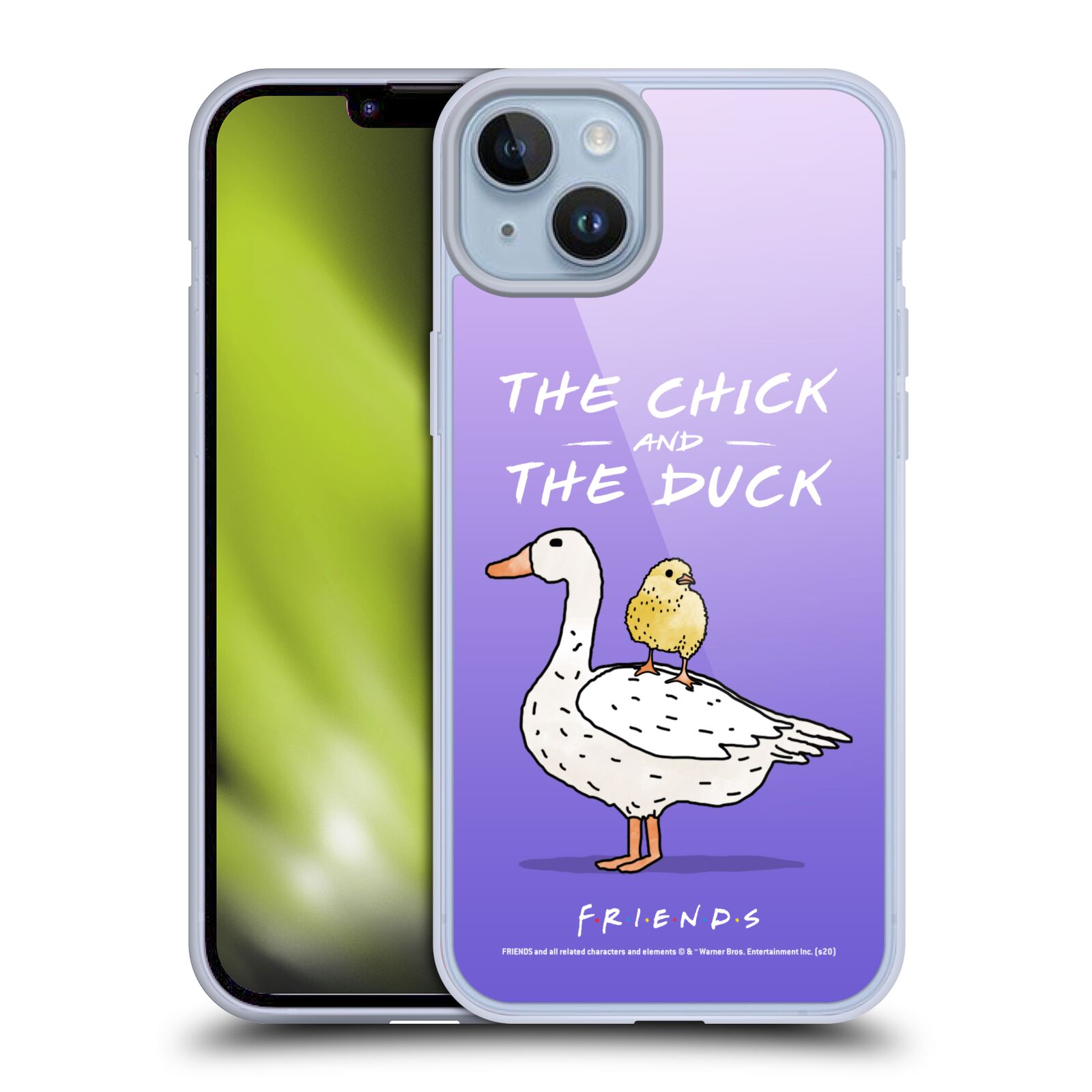 Obal na mobil Apple Iphone 14 PLUS - HEAD CASE  - Přátelé - kuře a kachna