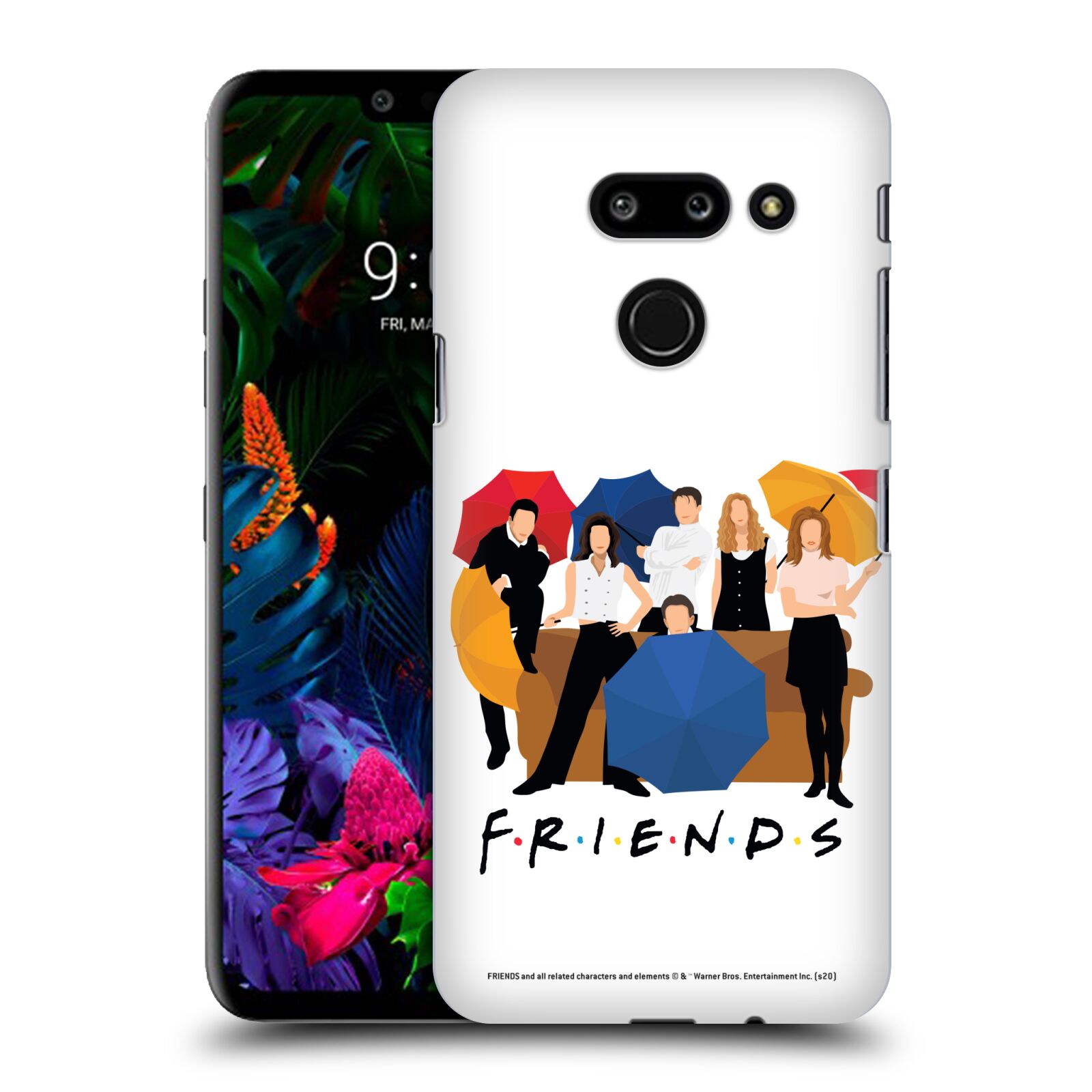 Obal na mobil LG G8 ThinQ - HEAD CASE  - Přátelé - Silueta