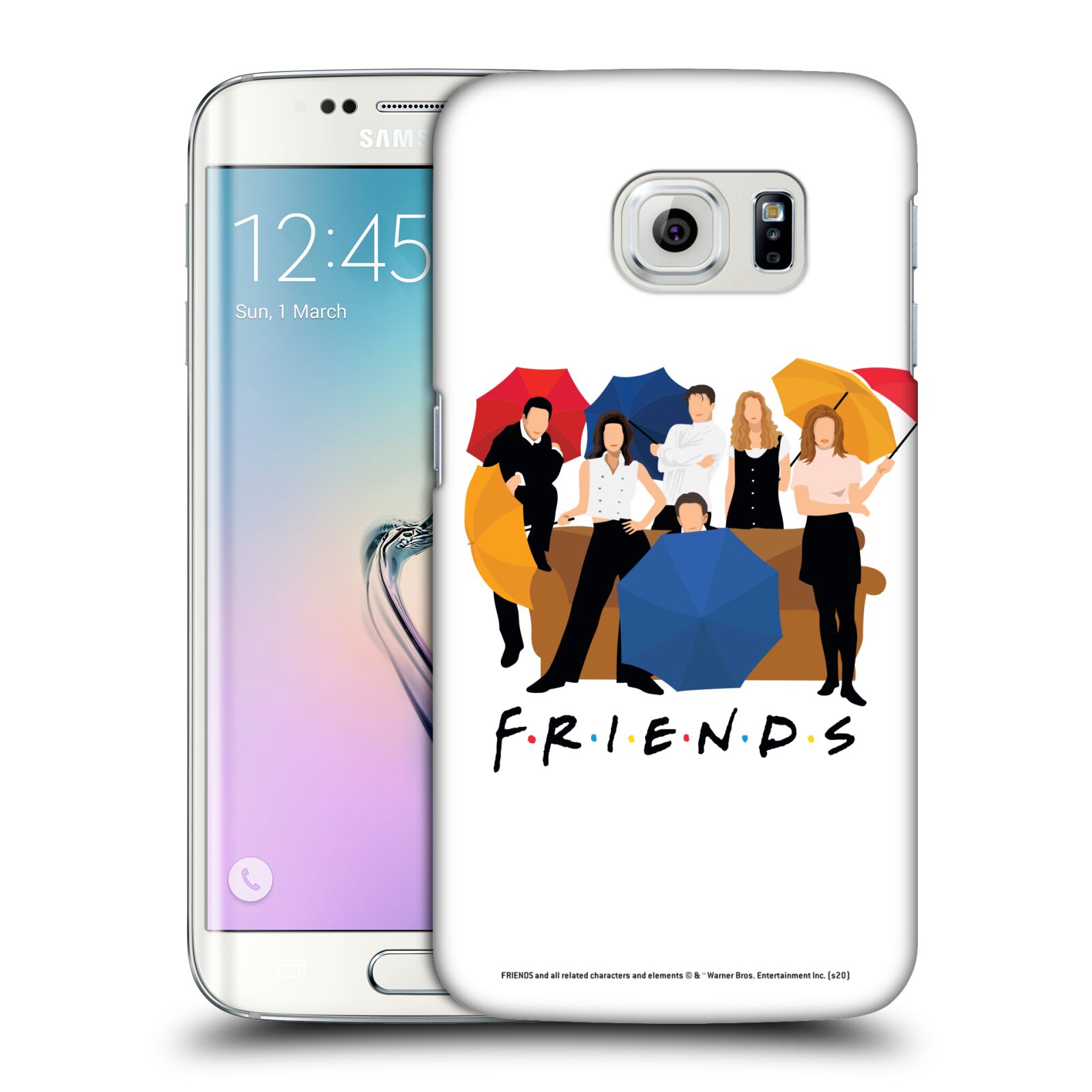 Obal na mobil Samsung Galaxy S6 EDGE - HEAD CASE  - Přátelé - Silueta
