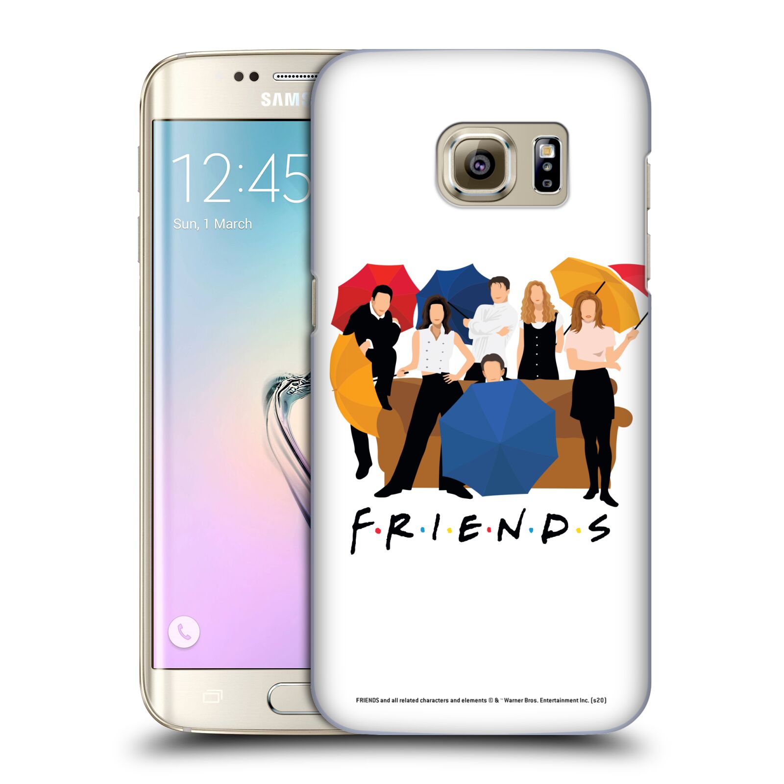 Obal na mobil Samsung Galaxy S7 EDGE - HEAD CASE  - Přátelé - Silueta