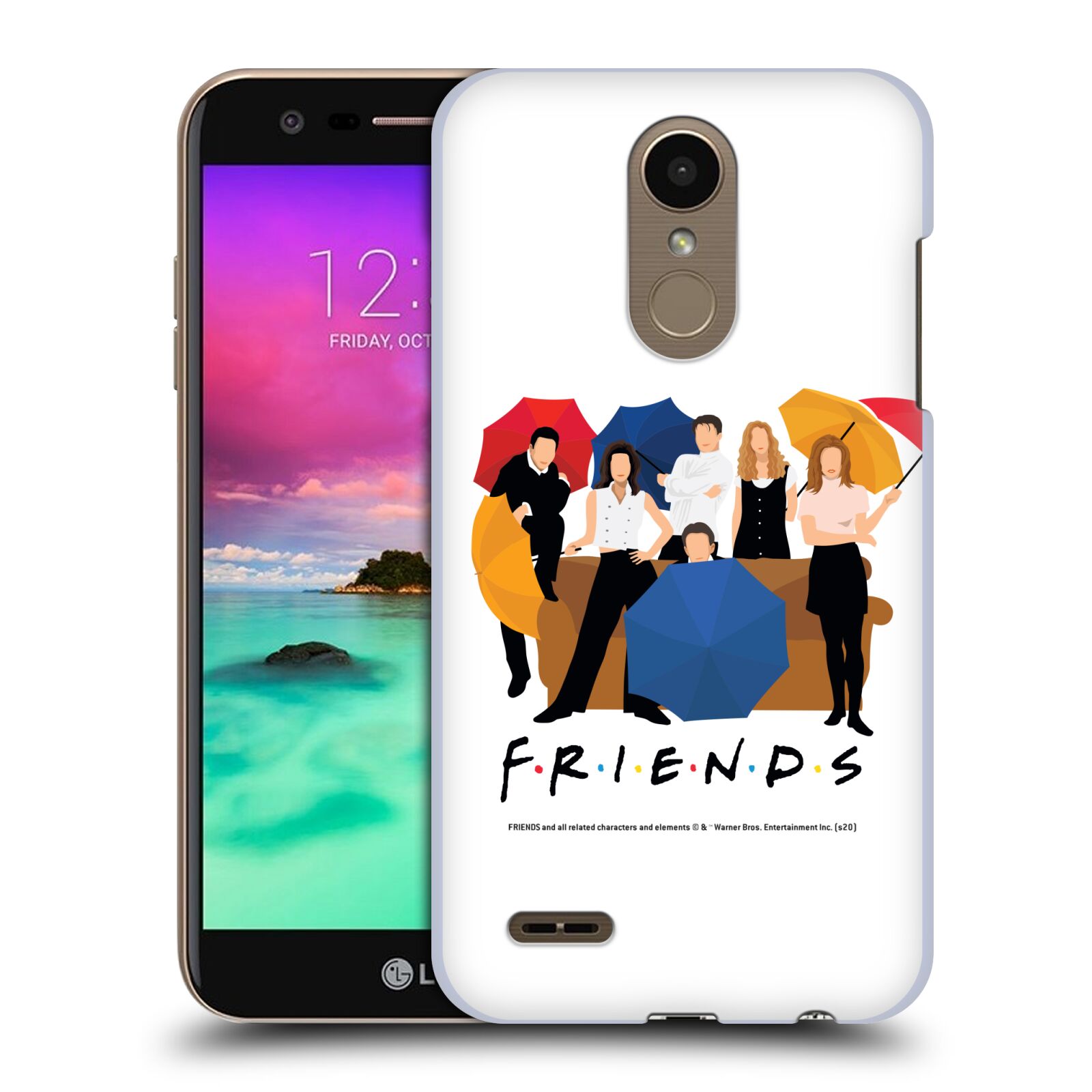 Obal na mobil LG K10 2018 - HEAD CASE  - Přátelé - Silueta