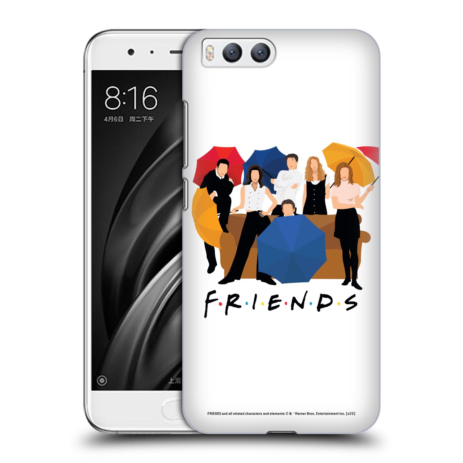 Obal na mobil Xiaomi MI6 - HEAD CASE  - Přátelé - Silueta