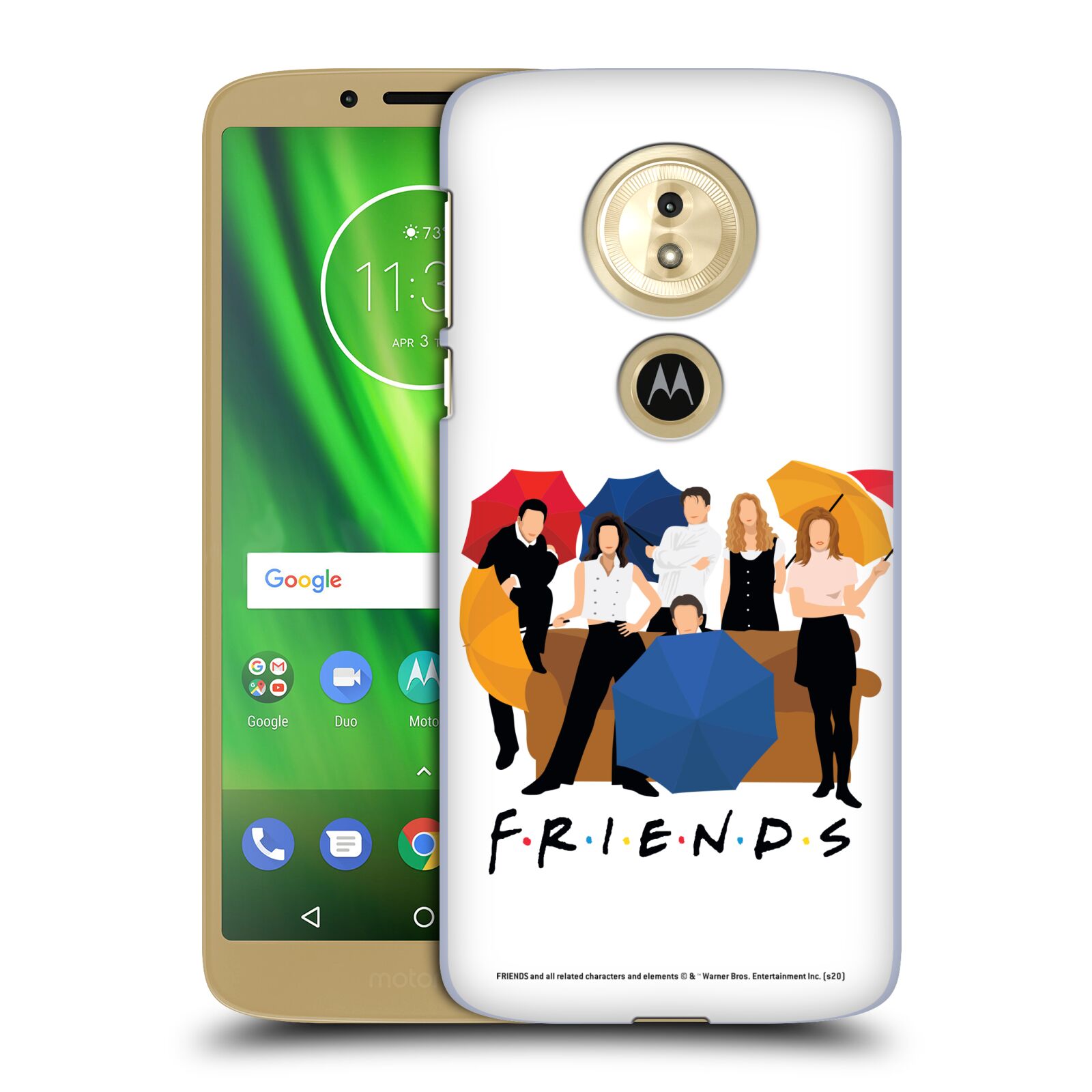 Obal na mobil Motorola Moto E5 - HEAD CASE  - Přátelé - Silueta